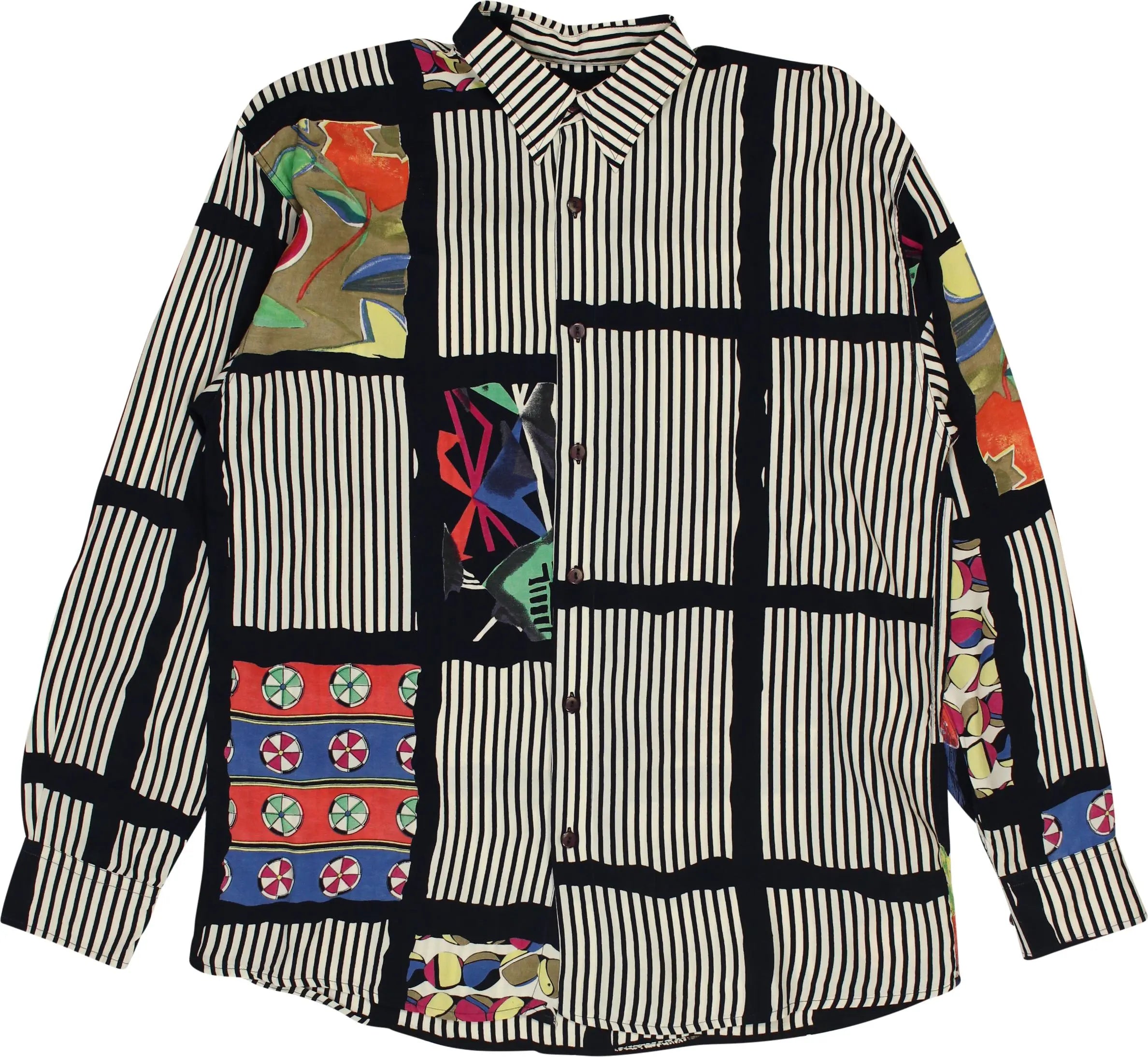 Bodyguard - 90s Patterned Blouse- ThriftTale.com - Vintage and second handclothing