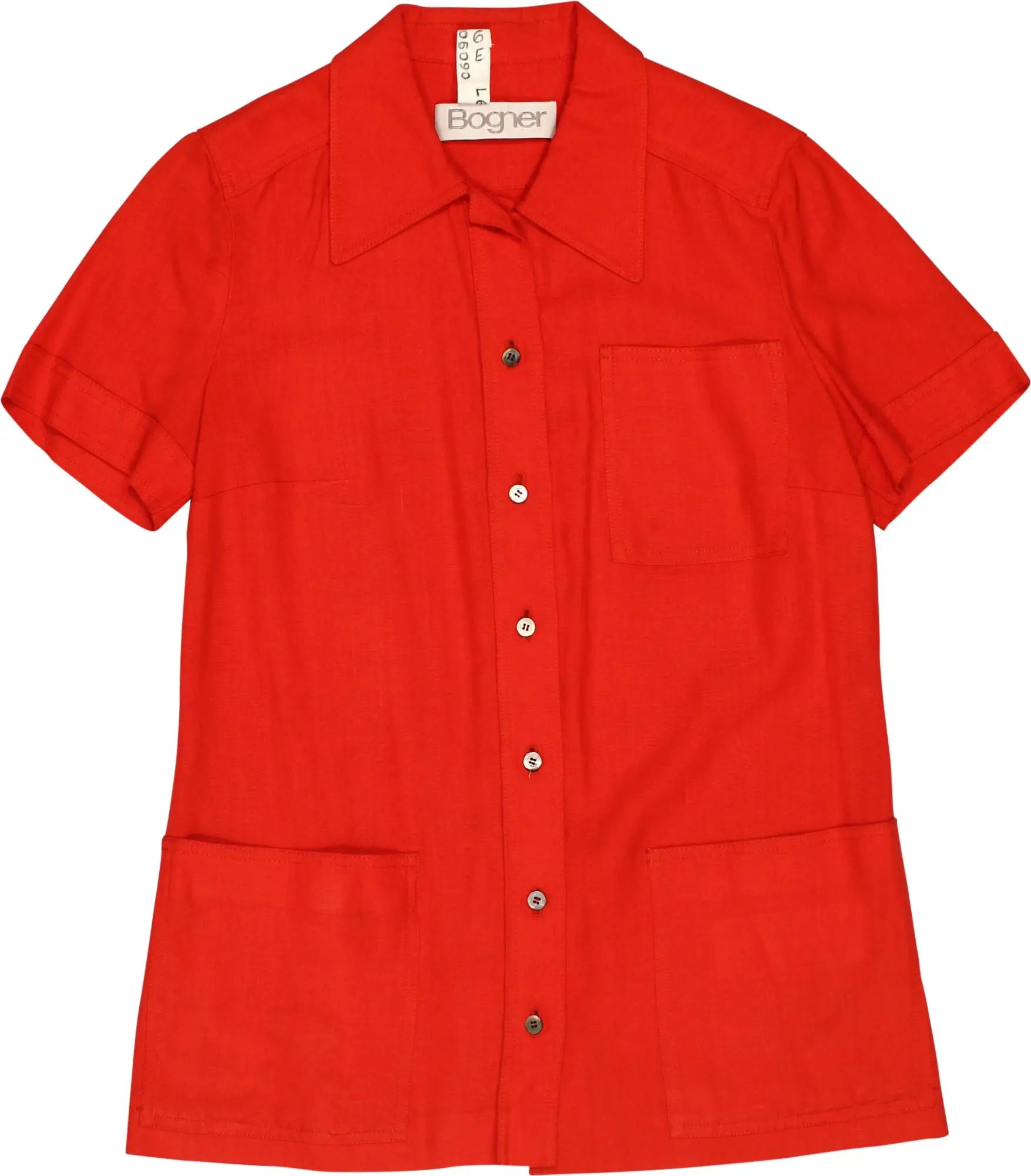 Bogner - 70 Short Sleeve Shirt- ThriftTale.com - Vintage and second handclothing