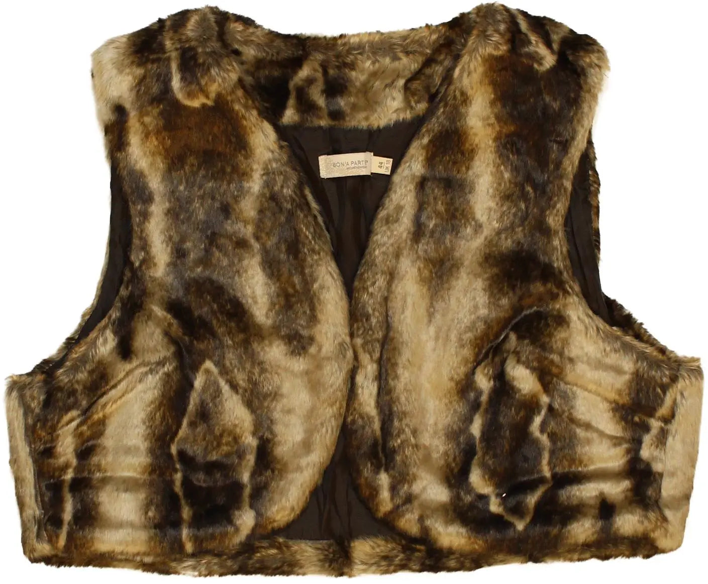 Bon A Parte - Faux Fur Waistcoat- ThriftTale.com - Vintage and second handclothing