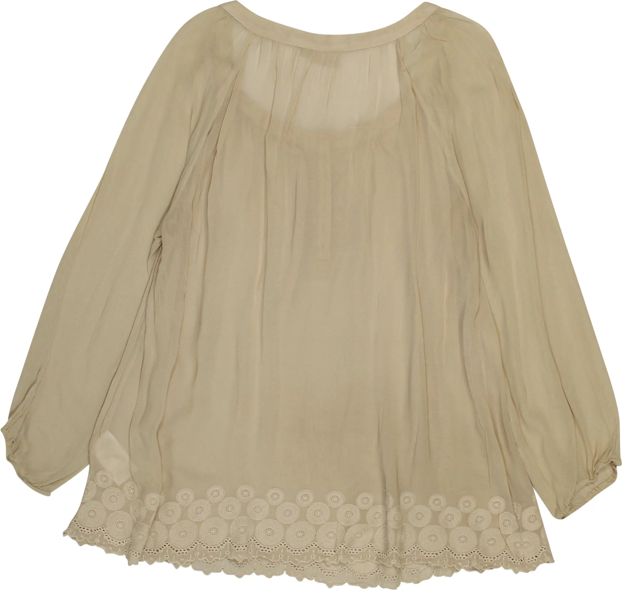 Bon A Parte - Sheer Flowy Blouse- ThriftTale.com - Vintage and second handclothing