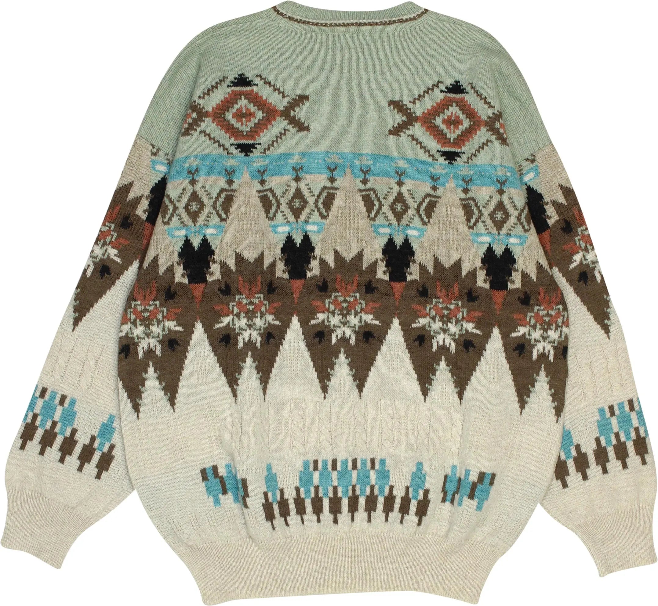 Borgoforte - 80s Colourful Patterned Jumper- ThriftTale.com - Vintage and second handclothing