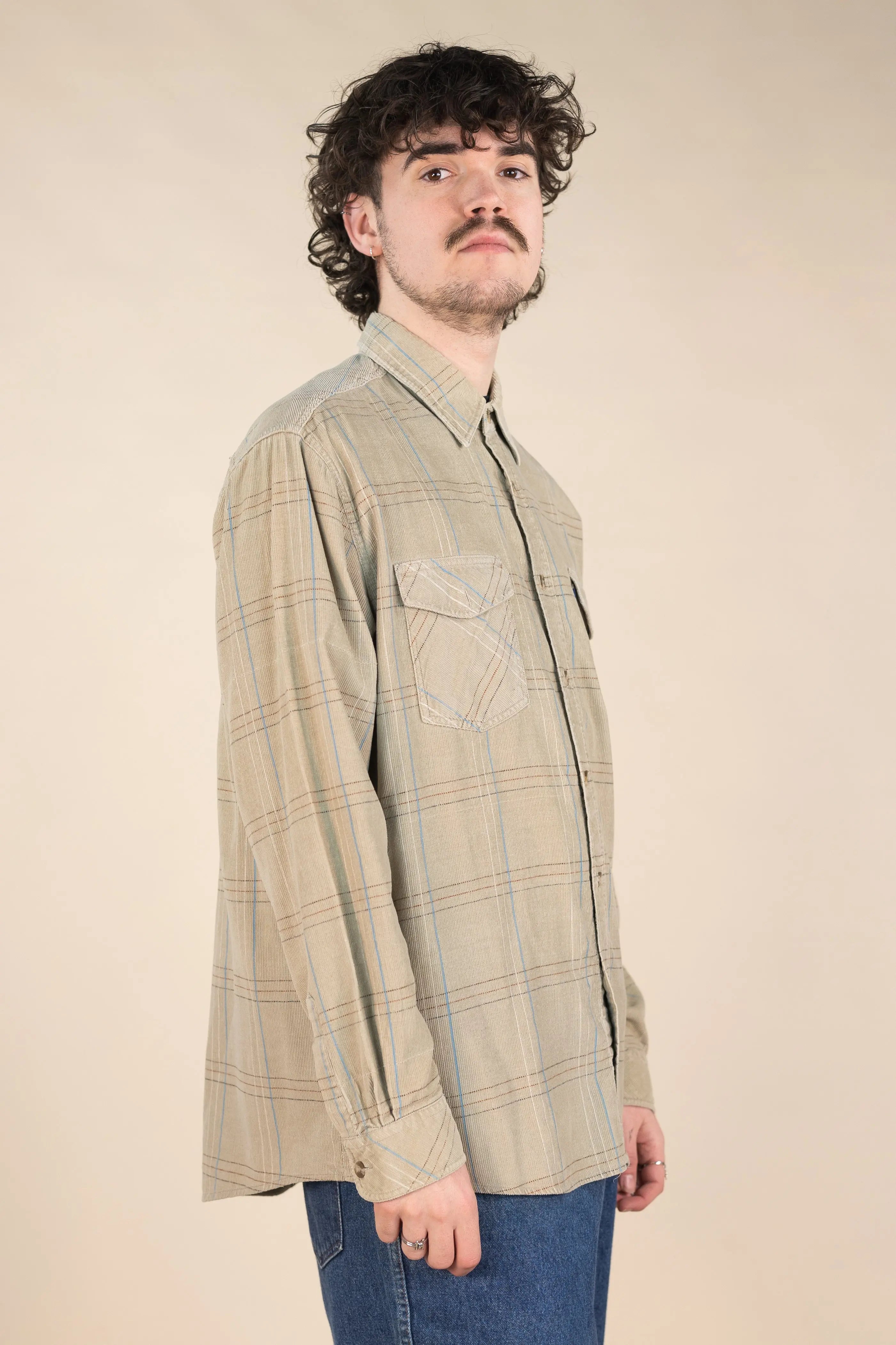 Boston Public - Corduroy Shirt- ThriftTale.com - Vintage and second handclothing
