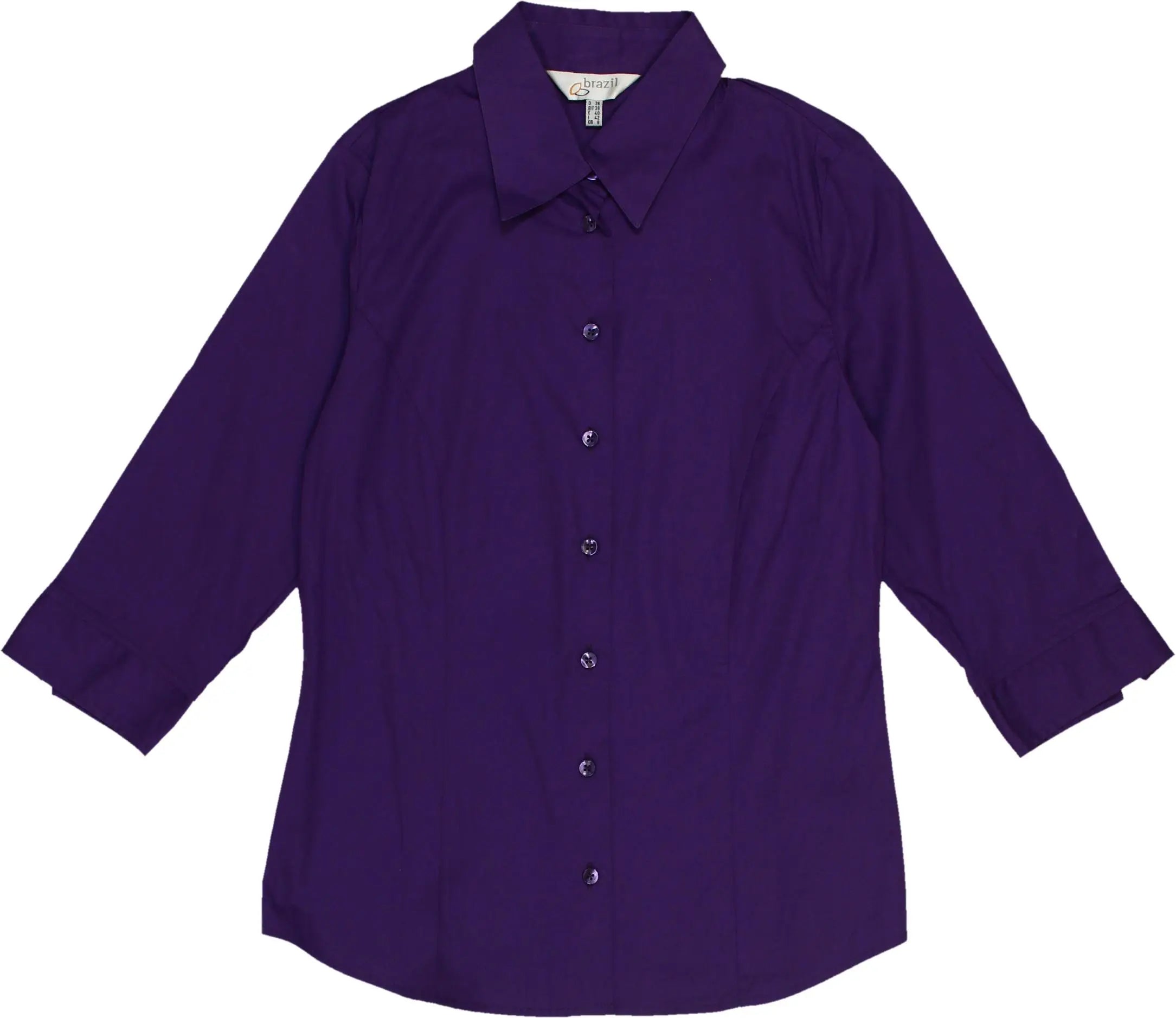 Brazil - Purple Blouse- ThriftTale.com - Vintage and second handclothing