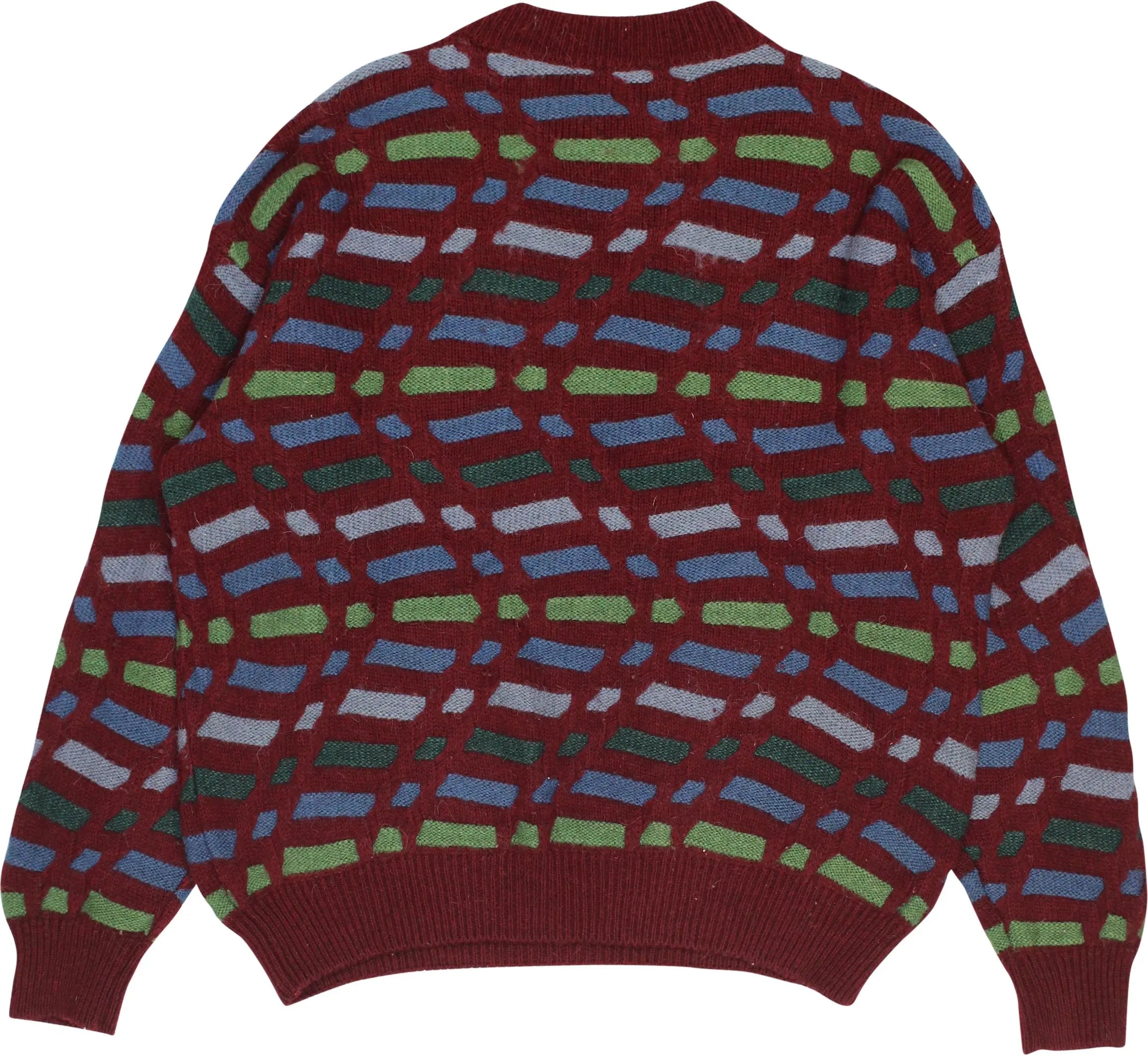 Breco's - 80s Patterned Jumper- ThriftTale.com - Vintage and second handclothing