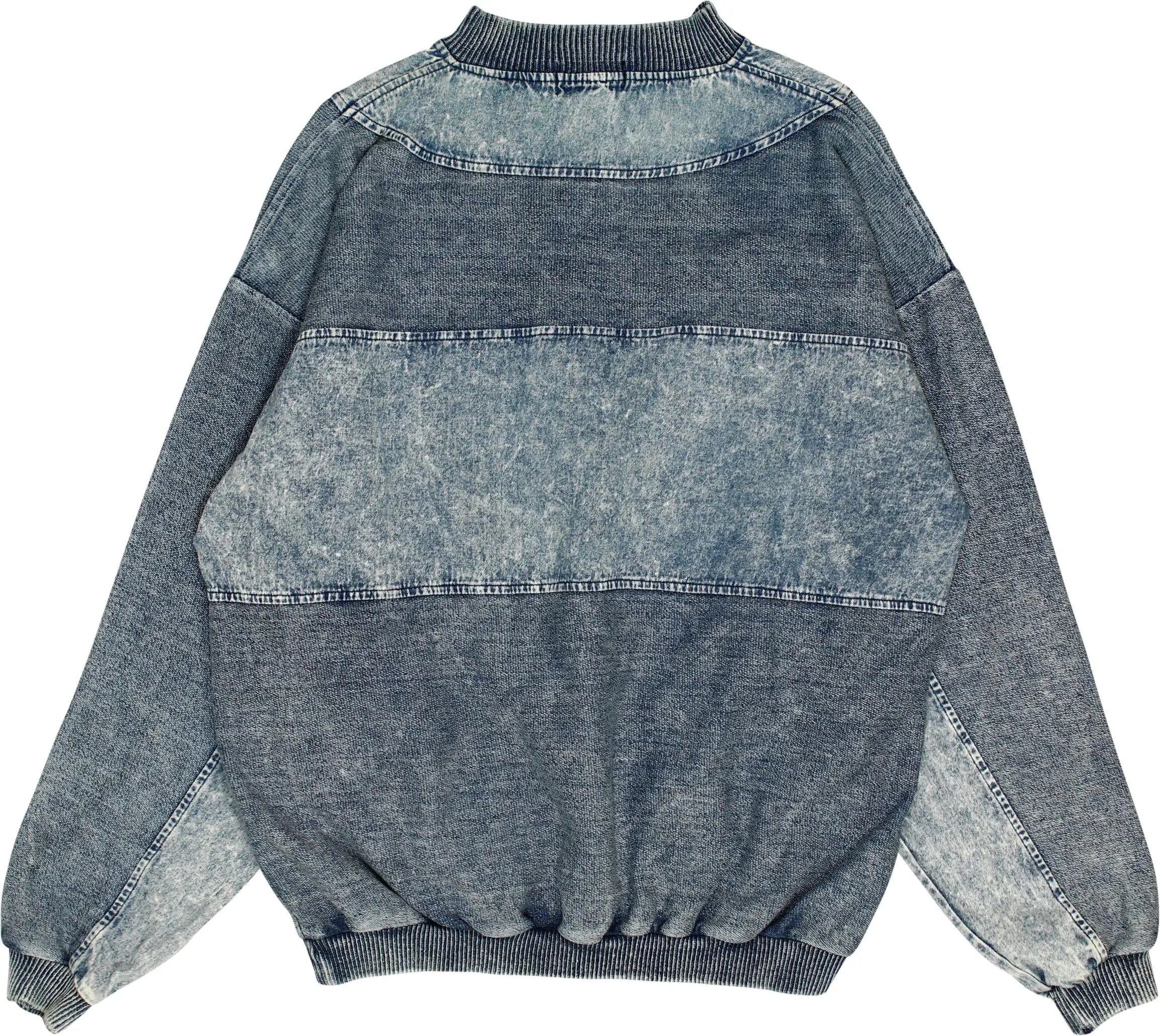 Broadway - 80s Denim Sweater- ThriftTale.com - Vintage and second handclothing