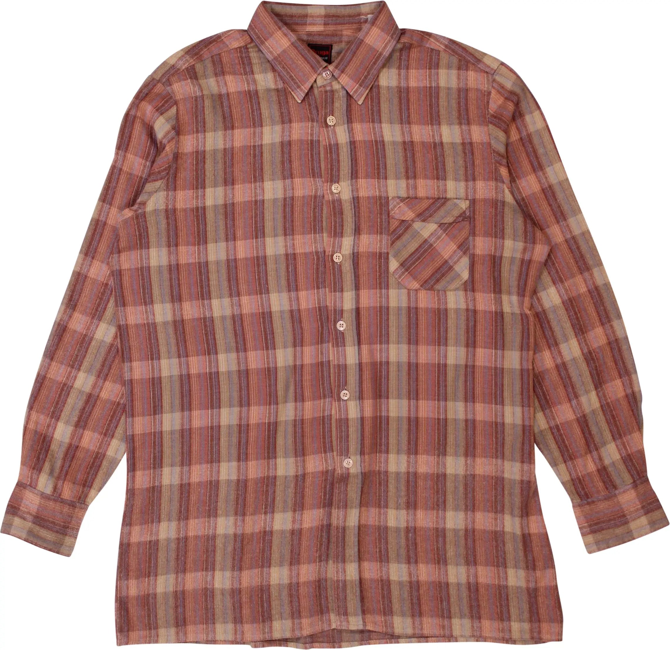 Bruga - Checked Shirt- ThriftTale.com - Vintage and second handclothing