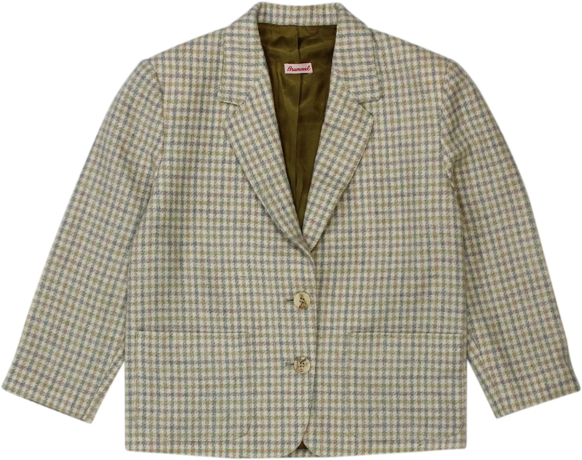 Brummel - Checked Blazer- ThriftTale.com - Vintage and second handclothing