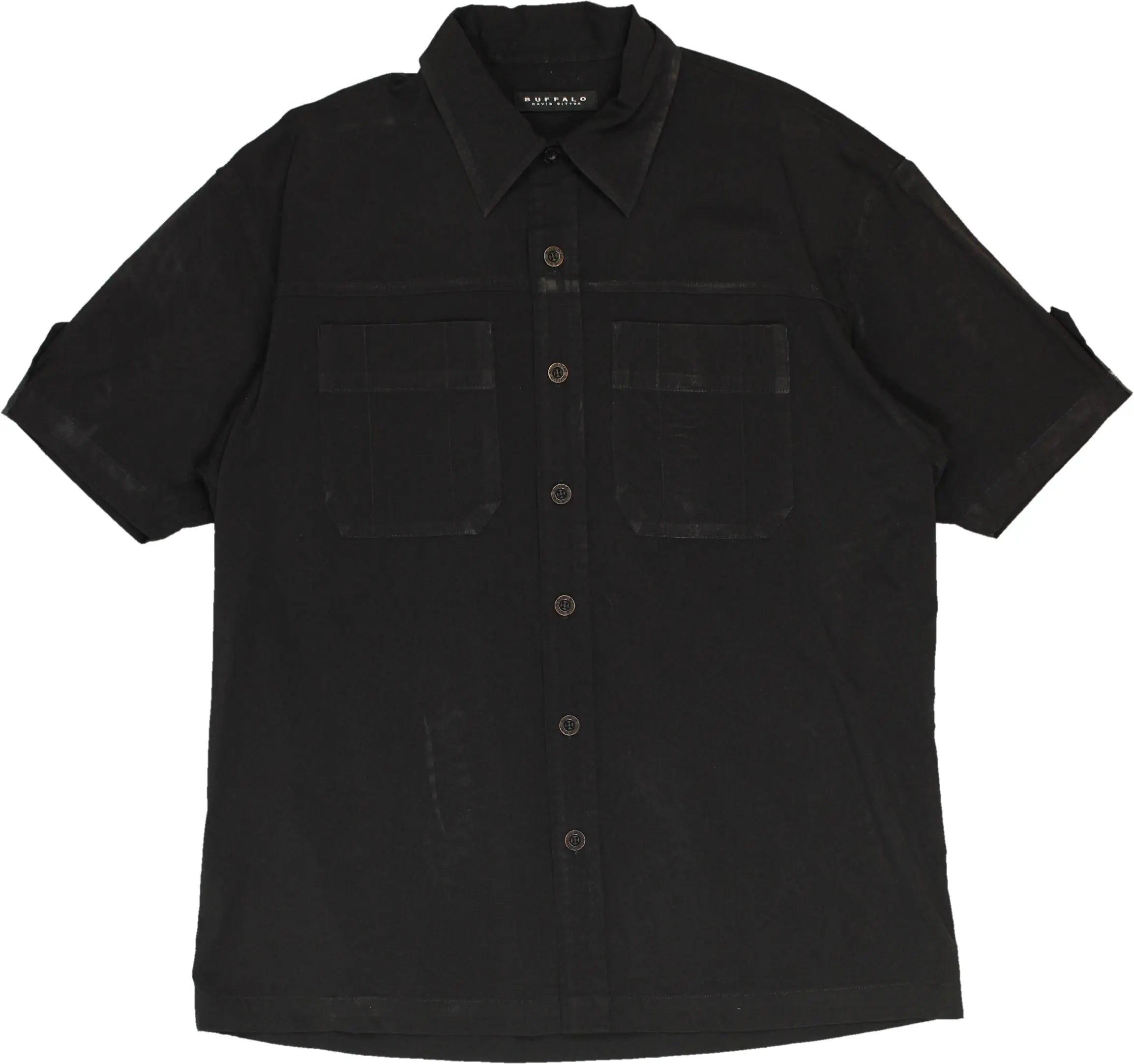 Buffalo - Black Shirt- ThriftTale.com - Vintage and second handclothing