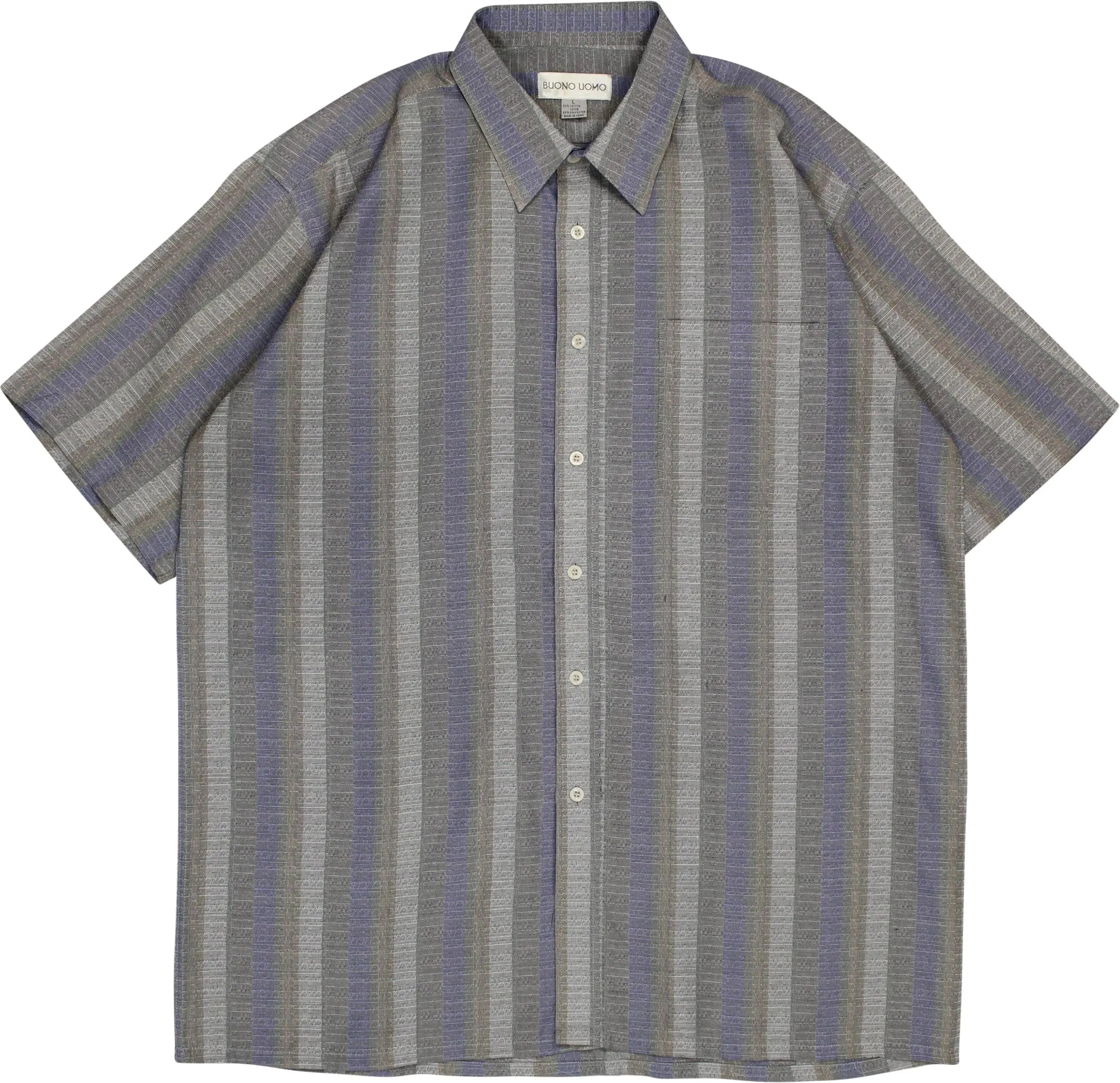Buono Uomo - 90s Striped Shirt- ThriftTale.com - Vintage and second handclothing