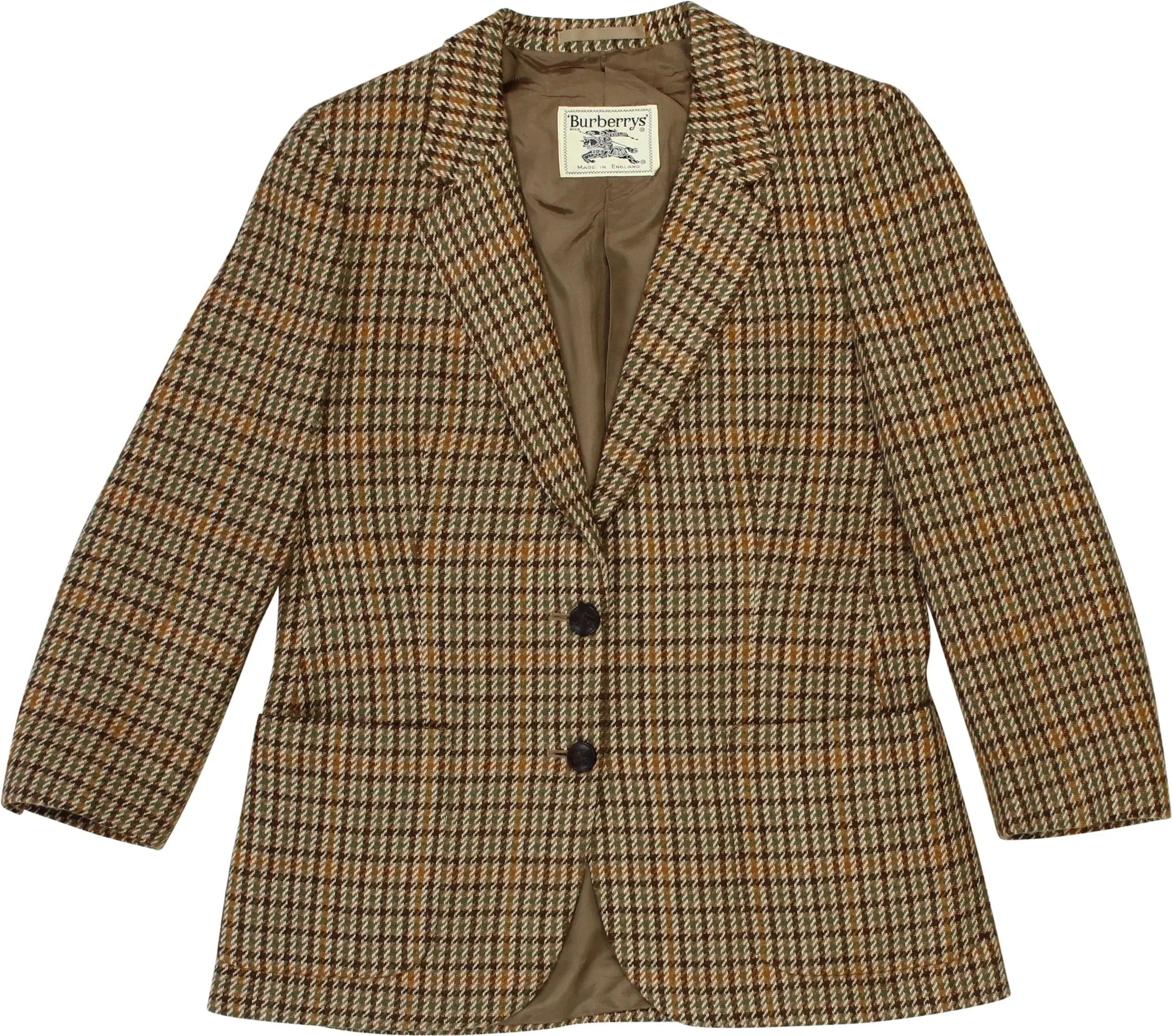 Burberry - Checked Wool Blazer by Burberry- ThriftTale.com - Vintage and second handclothing