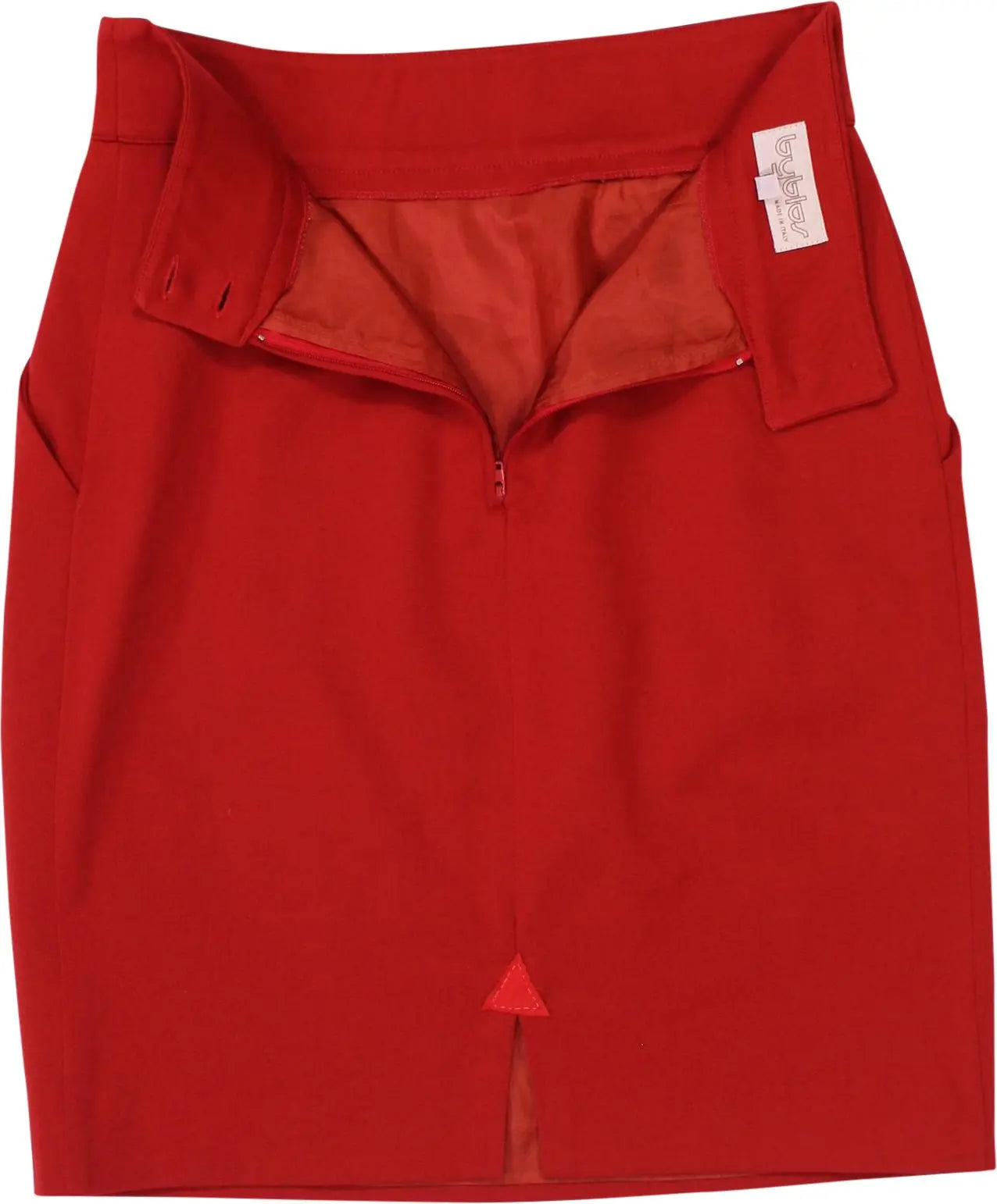 Byblos - Red Wool Skirt by Byblos- ThriftTale.com - Vintage and second handclothing