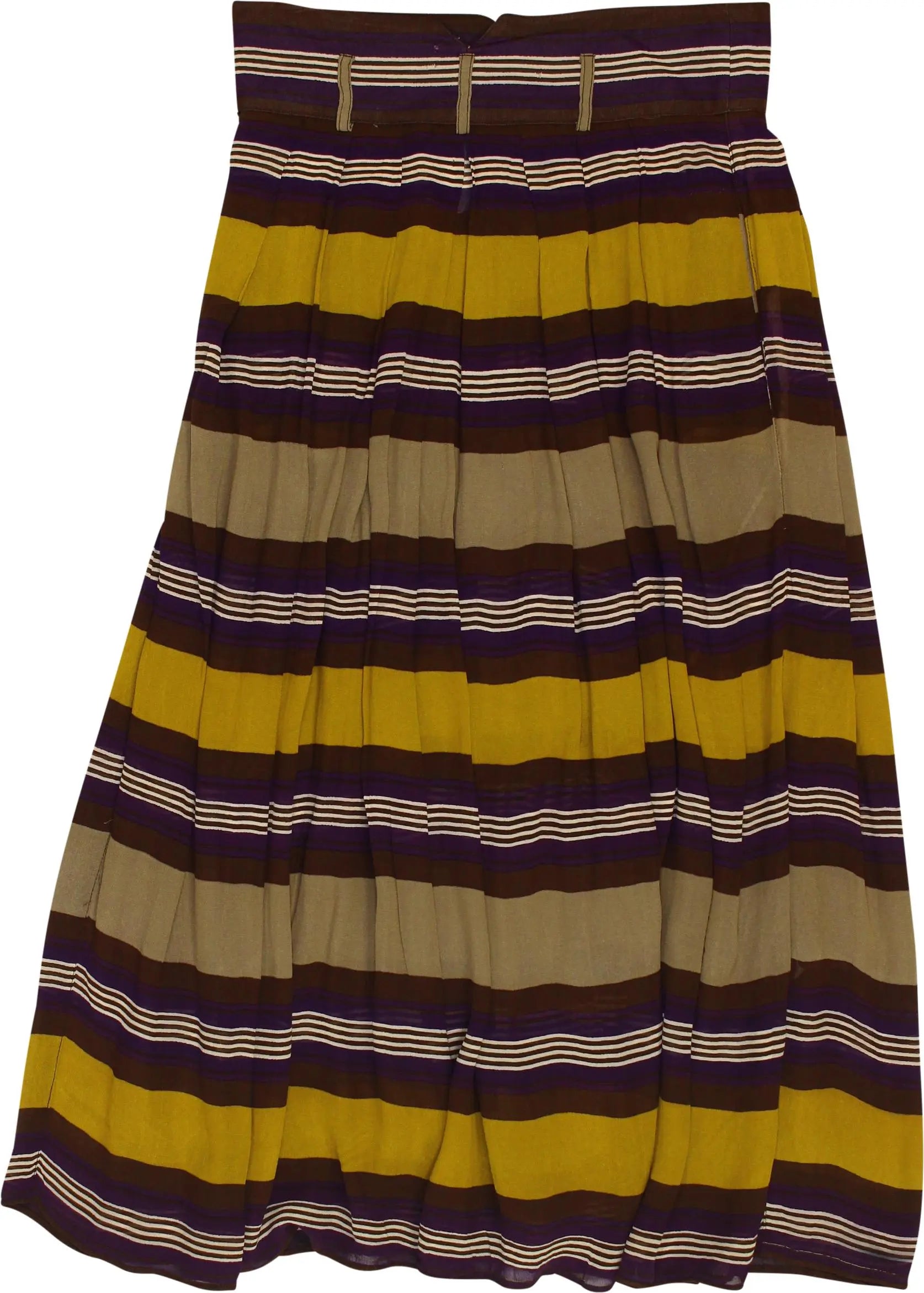 Byblos - Striped midi skirt- ThriftTale.com - Vintage and second handclothing