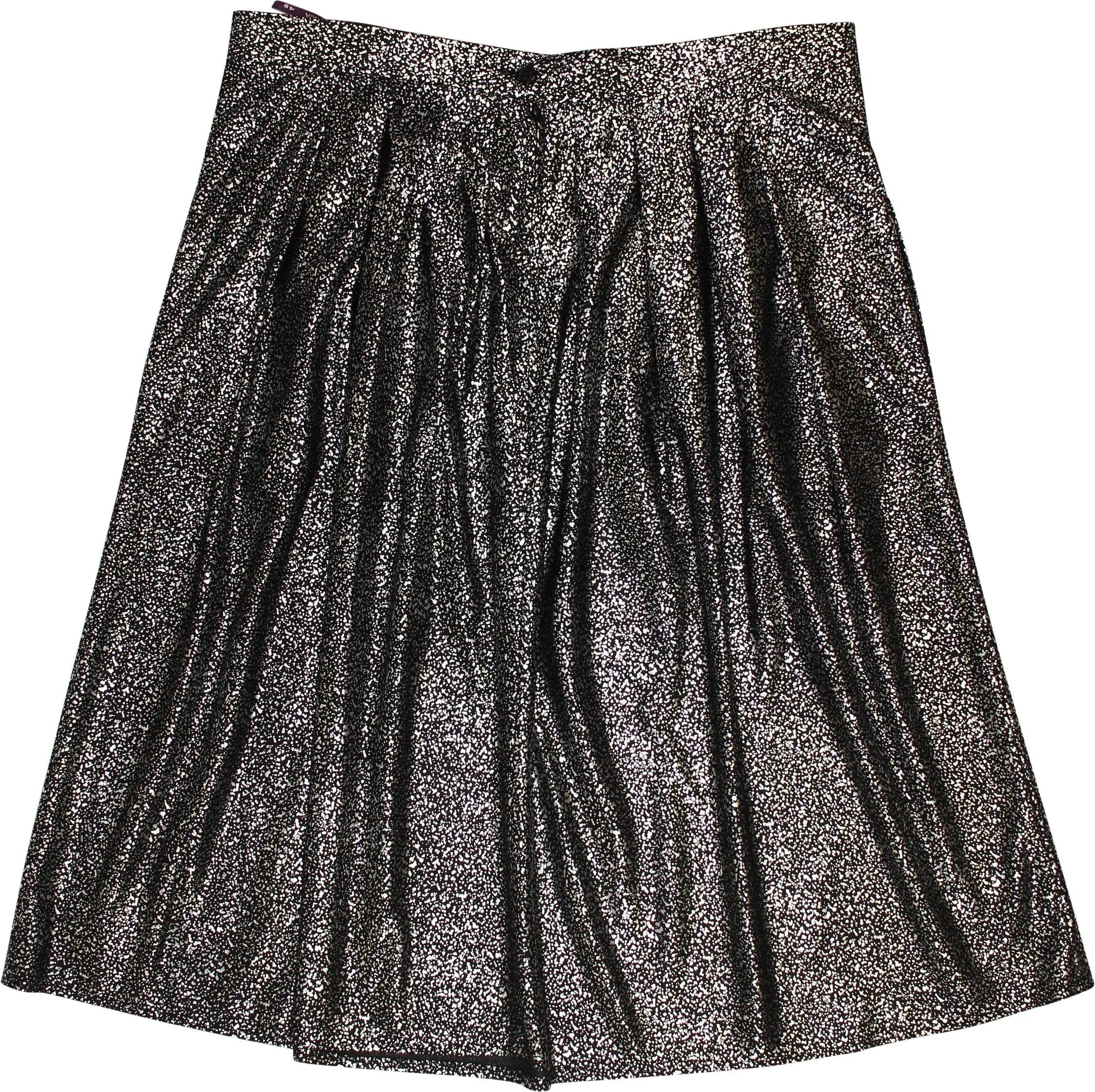 C&A - 80s Metallic Skirt- ThriftTale.com - Vintage and second handclothing