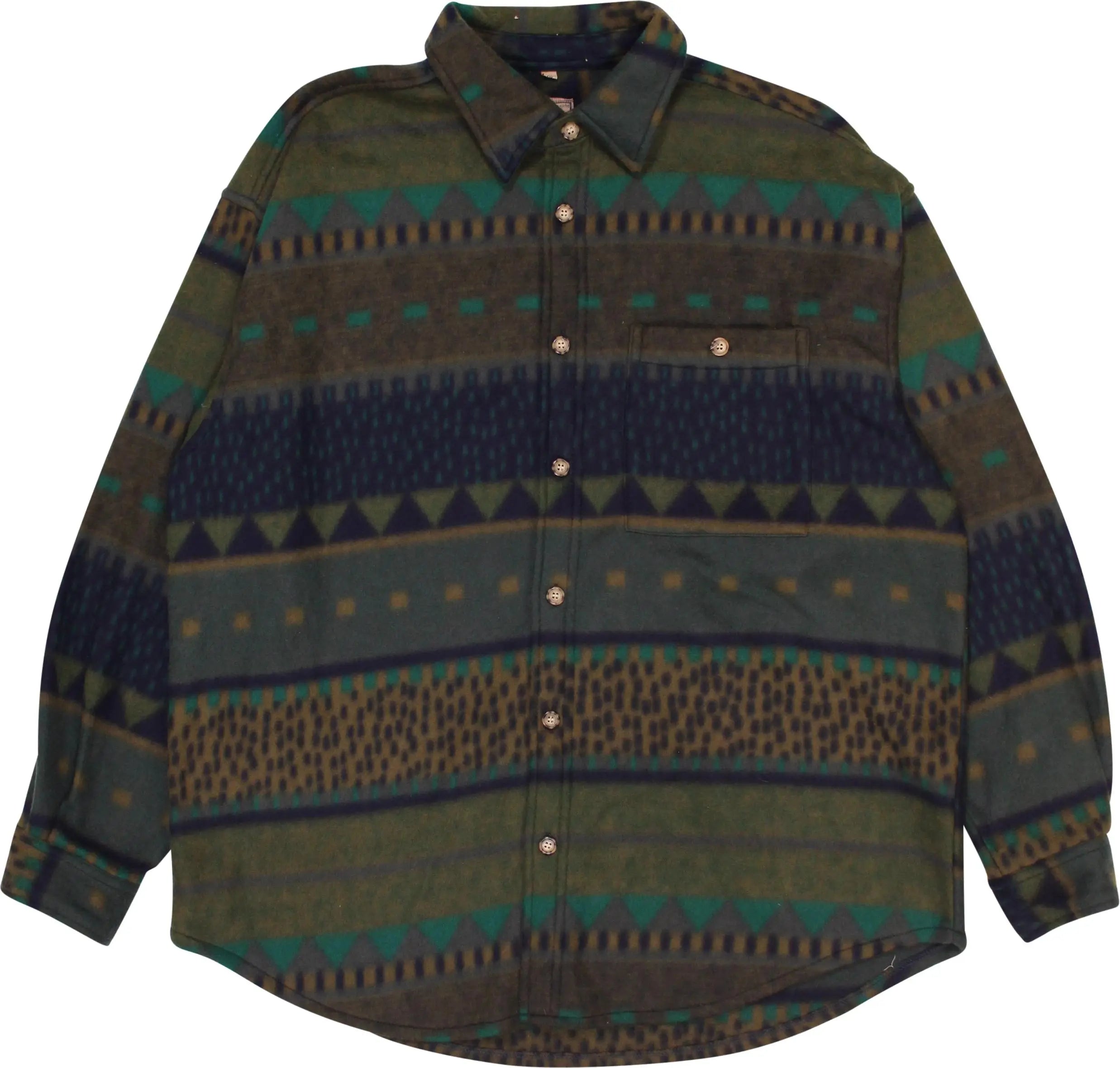 C&A - 80s Navajo Fleece Shirt- ThriftTale.com - Vintage and second handclothing