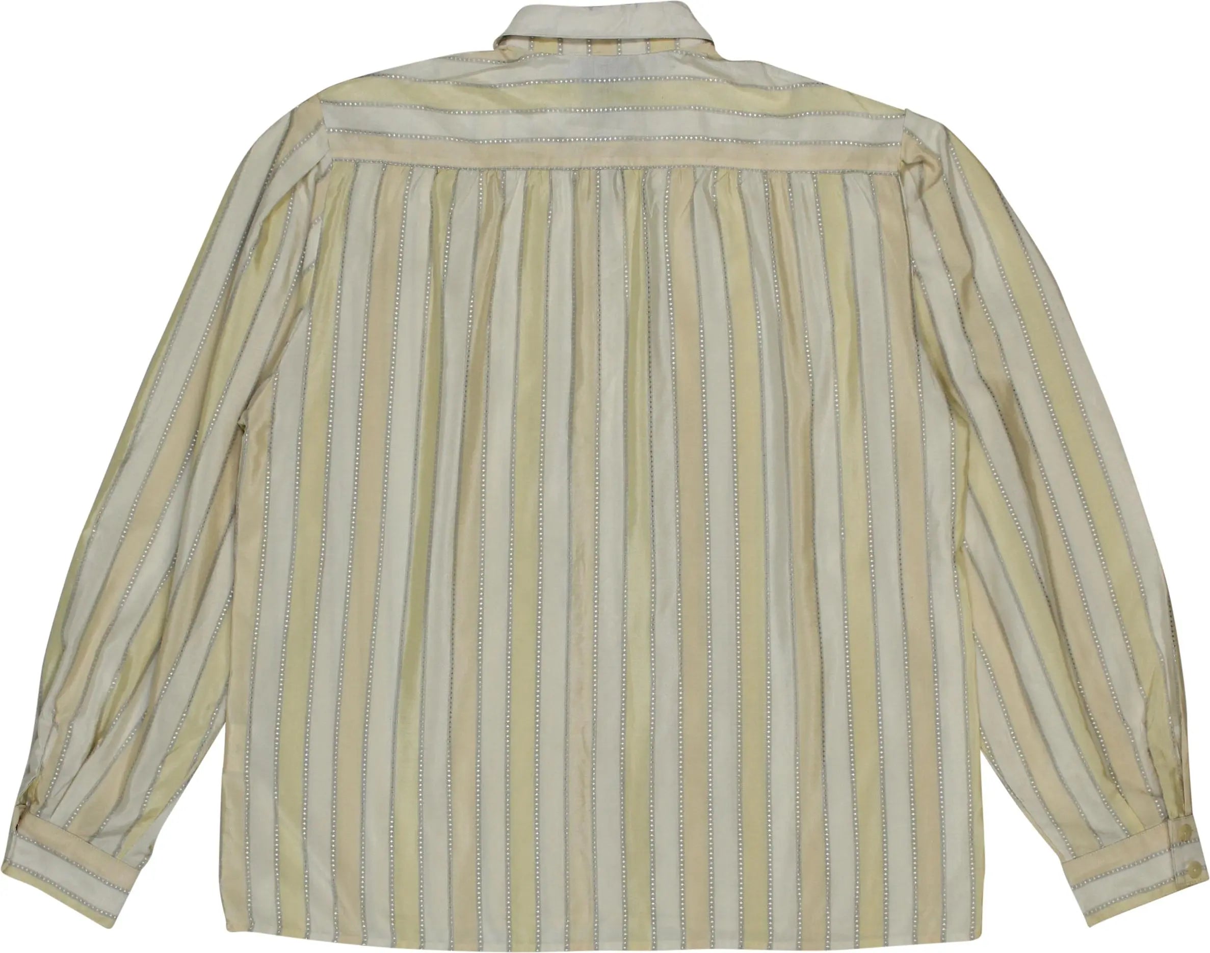 C&A - 80s Striped Blouse- ThriftTale.com - Vintage and second handclothing