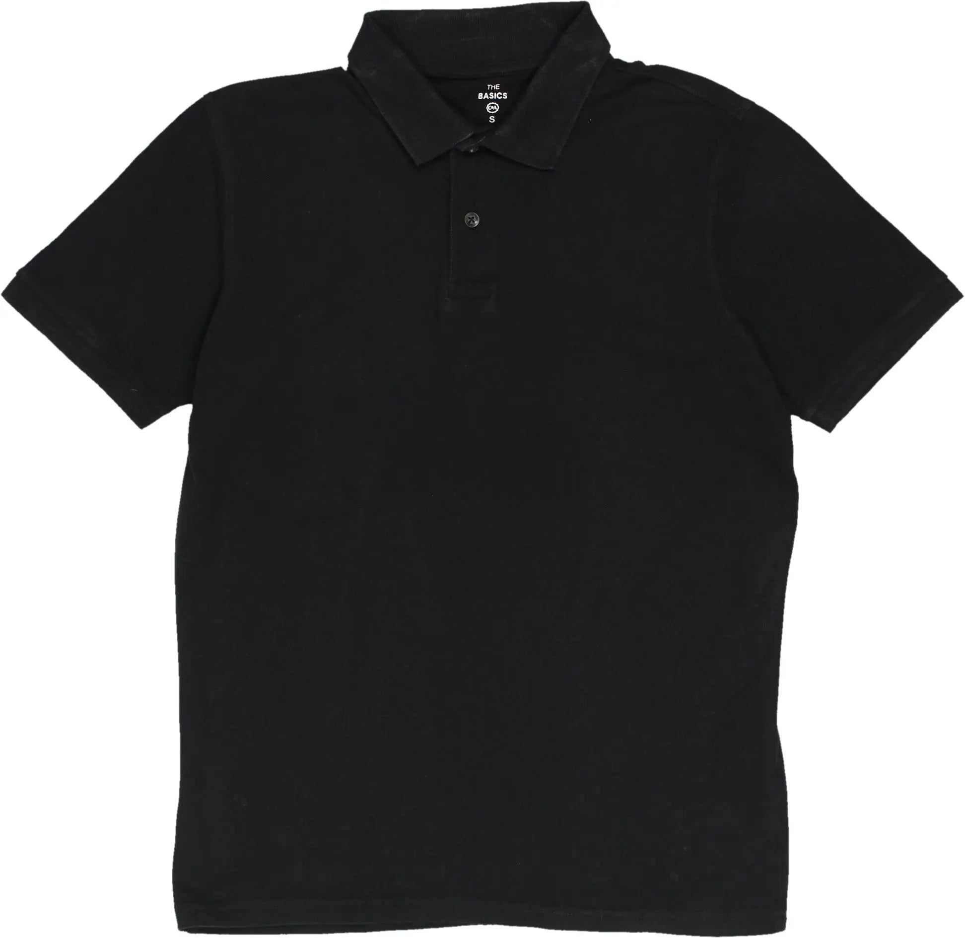 C&A - Black Polo Shirt- ThriftTale.com - Vintage and second handclothing