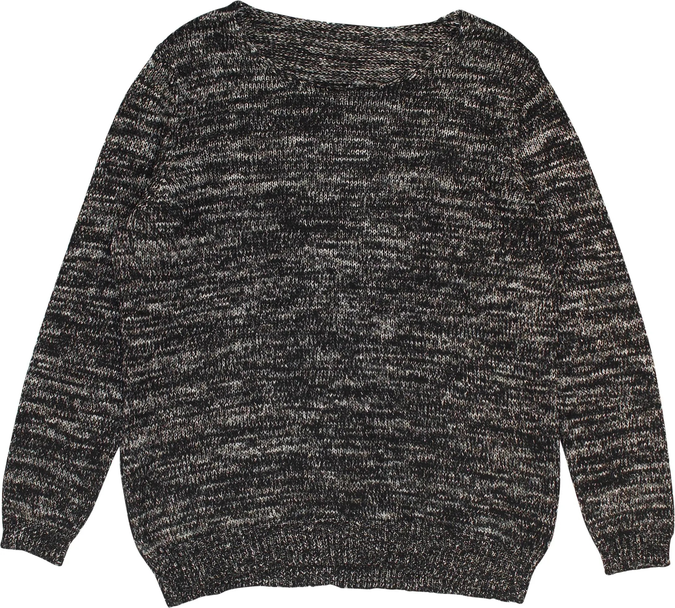 C&A - Black Round Neck Jumper- ThriftTale.com - Vintage and second handclothing