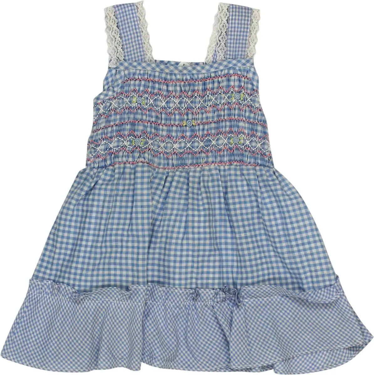 C&A - Blue Checked Dress- ThriftTale.com - Vintage and second handclothing