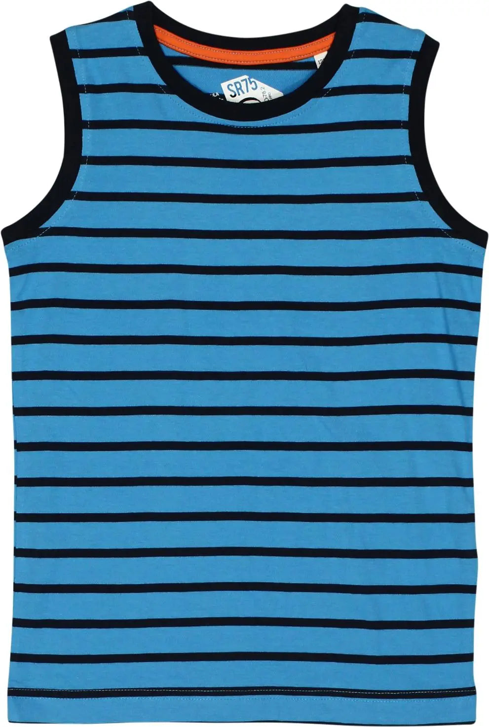 C&A - Blue Striped Singlet- ThriftTale.com - Vintage and second handclothing