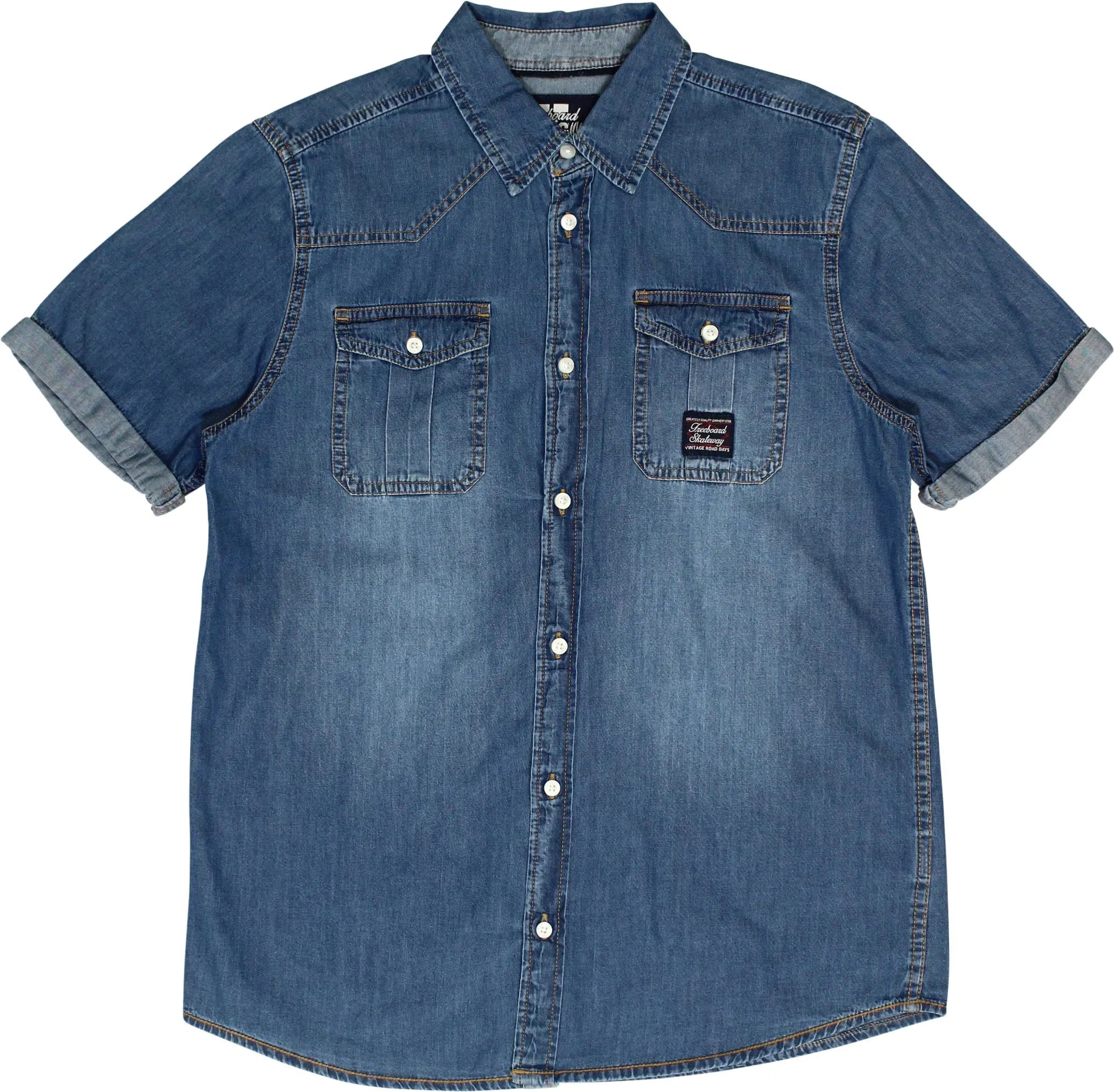 C&A - Denim Short Sleeve Shirt- ThriftTale.com - Vintage and second handclothing
