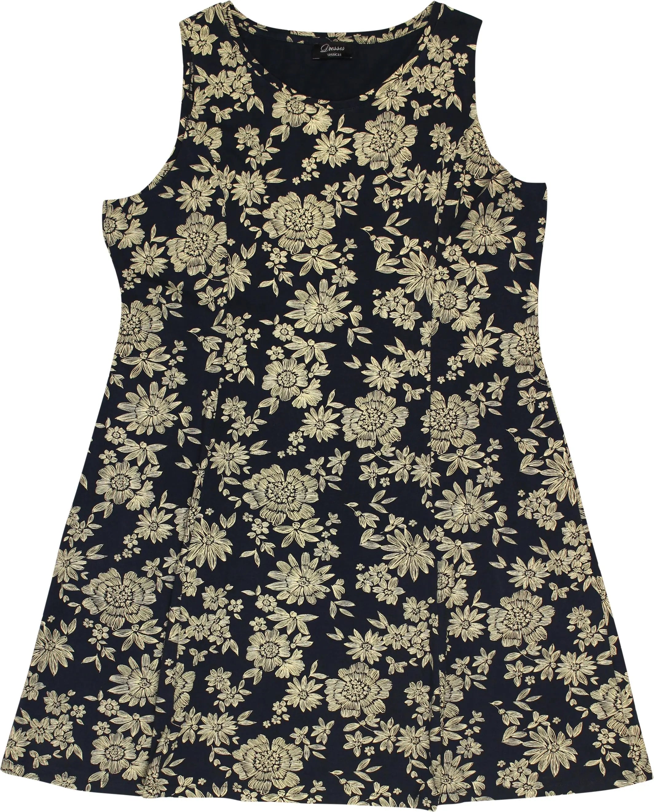 C&A - Floral Dress- ThriftTale.com - Vintage and second handclothing
