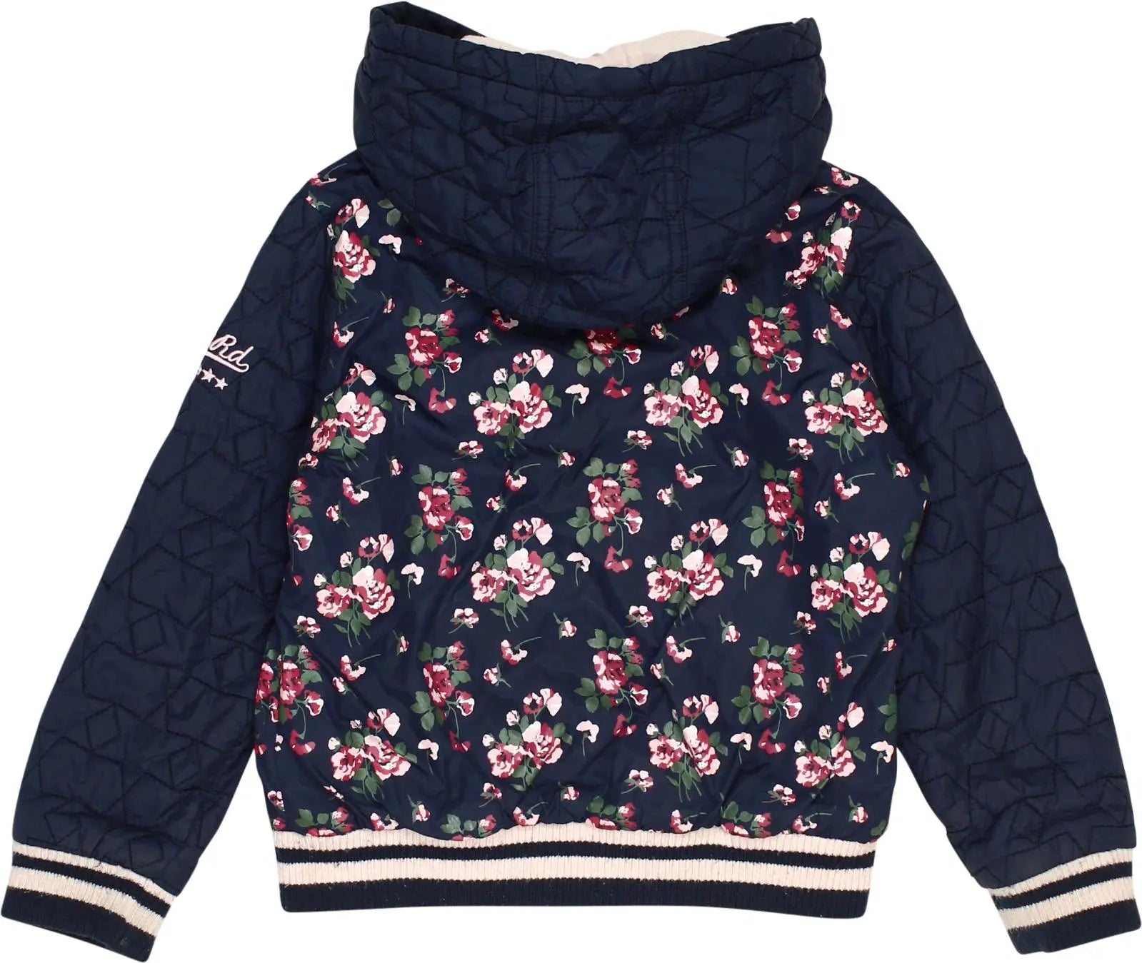 C&A - Floral Hooded Jacket- ThriftTale.com - Vintage and second handclothing
