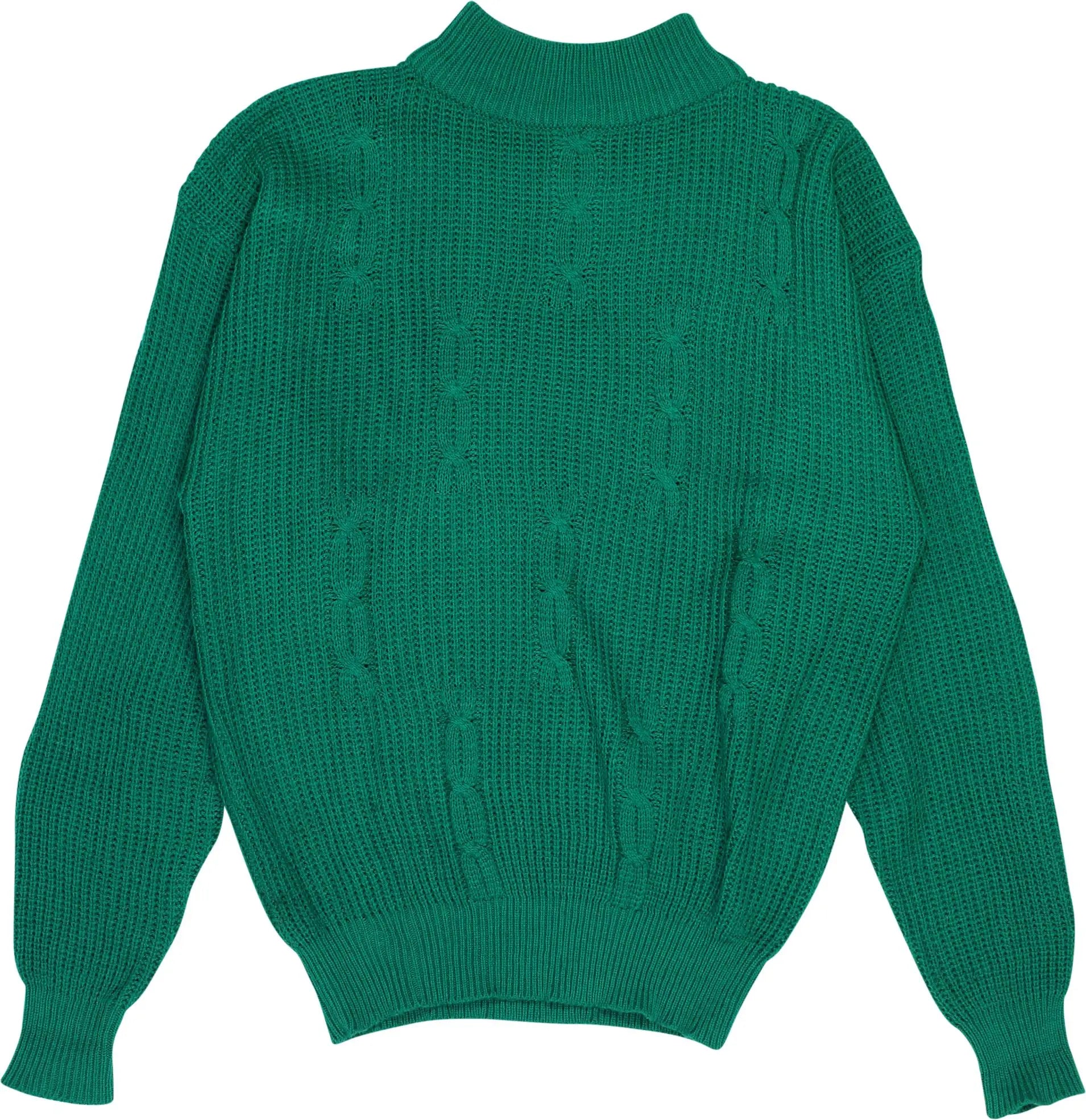 C&A - Green Jumper- ThriftTale.com - Vintage and second handclothing