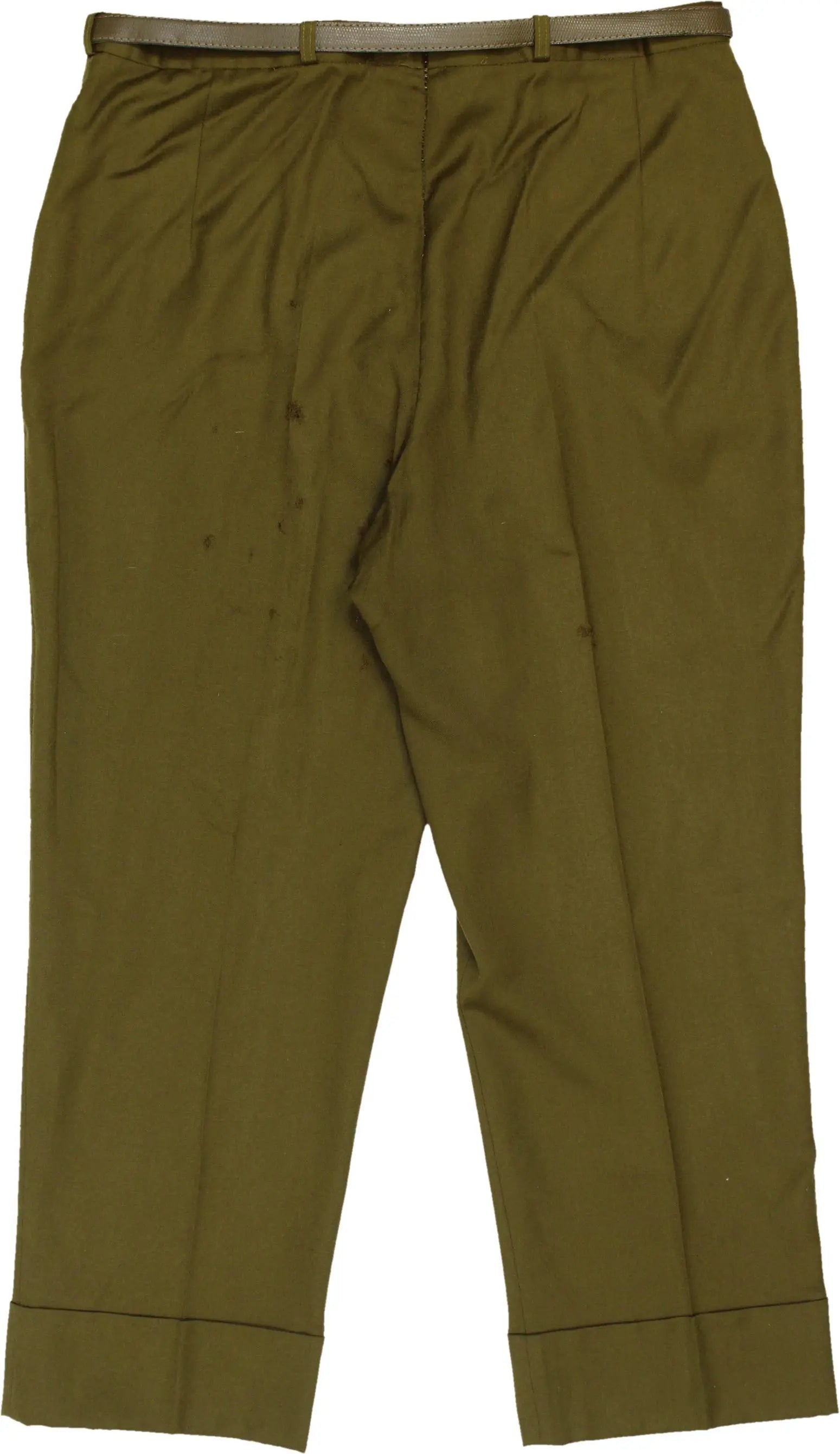C&A - Green Wool Trousers by C&A- ThriftTale.com - Vintage and second handclothing