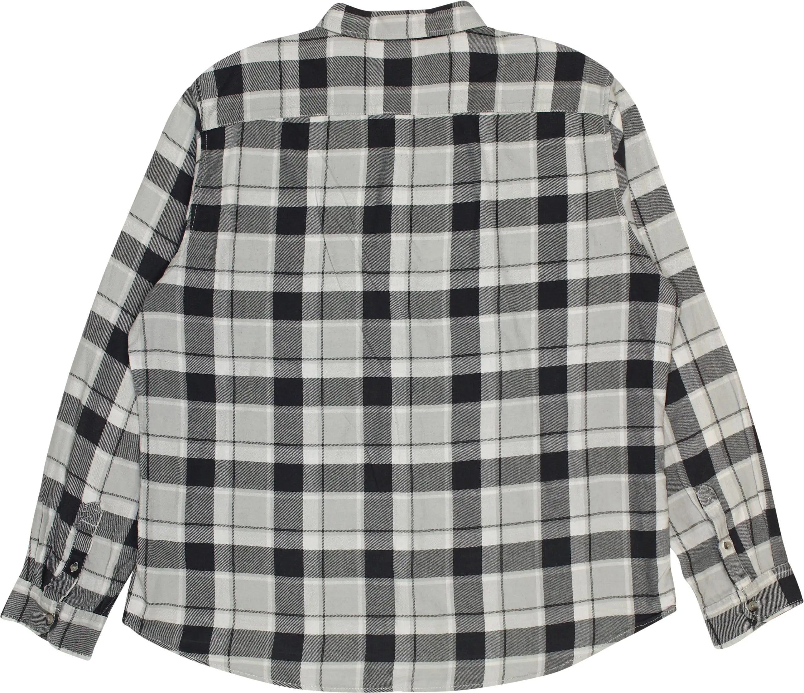 C&A - Grey Checked Shirt- ThriftTale.com - Vintage and second handclothing
