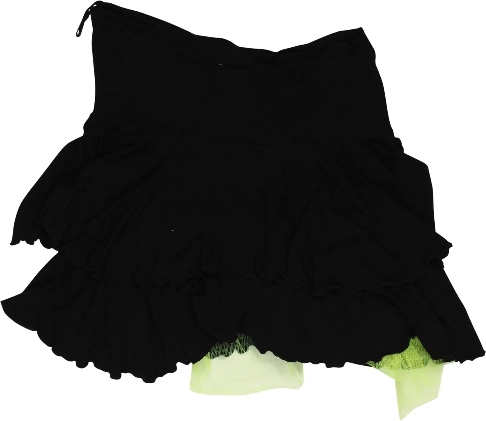 C&A - Mini Skirt with Green Tule- ThriftTale.com - Vintage and second handclothing
