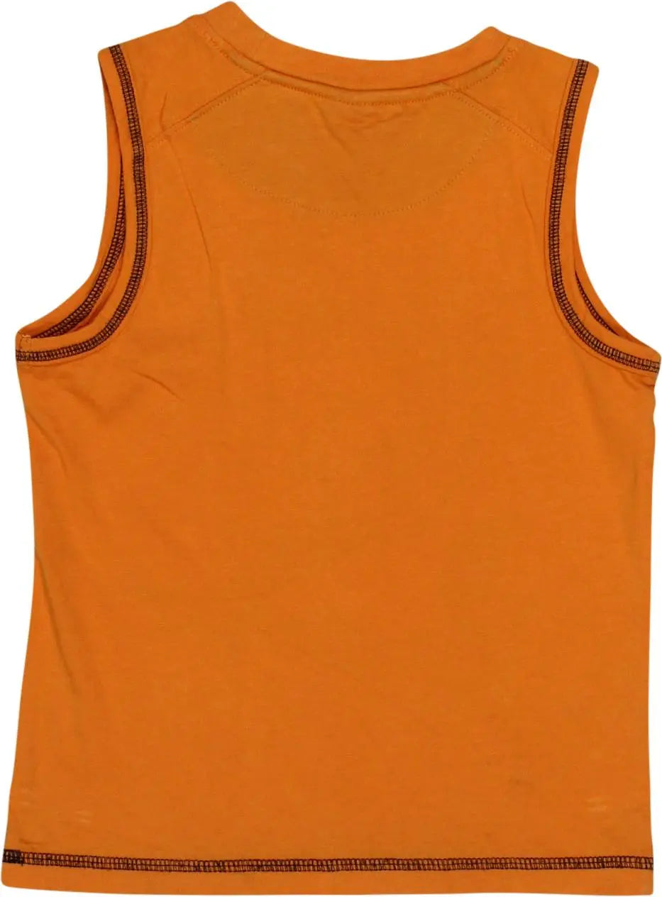 C&A - Orange Singlet- ThriftTale.com - Vintage and second handclothing