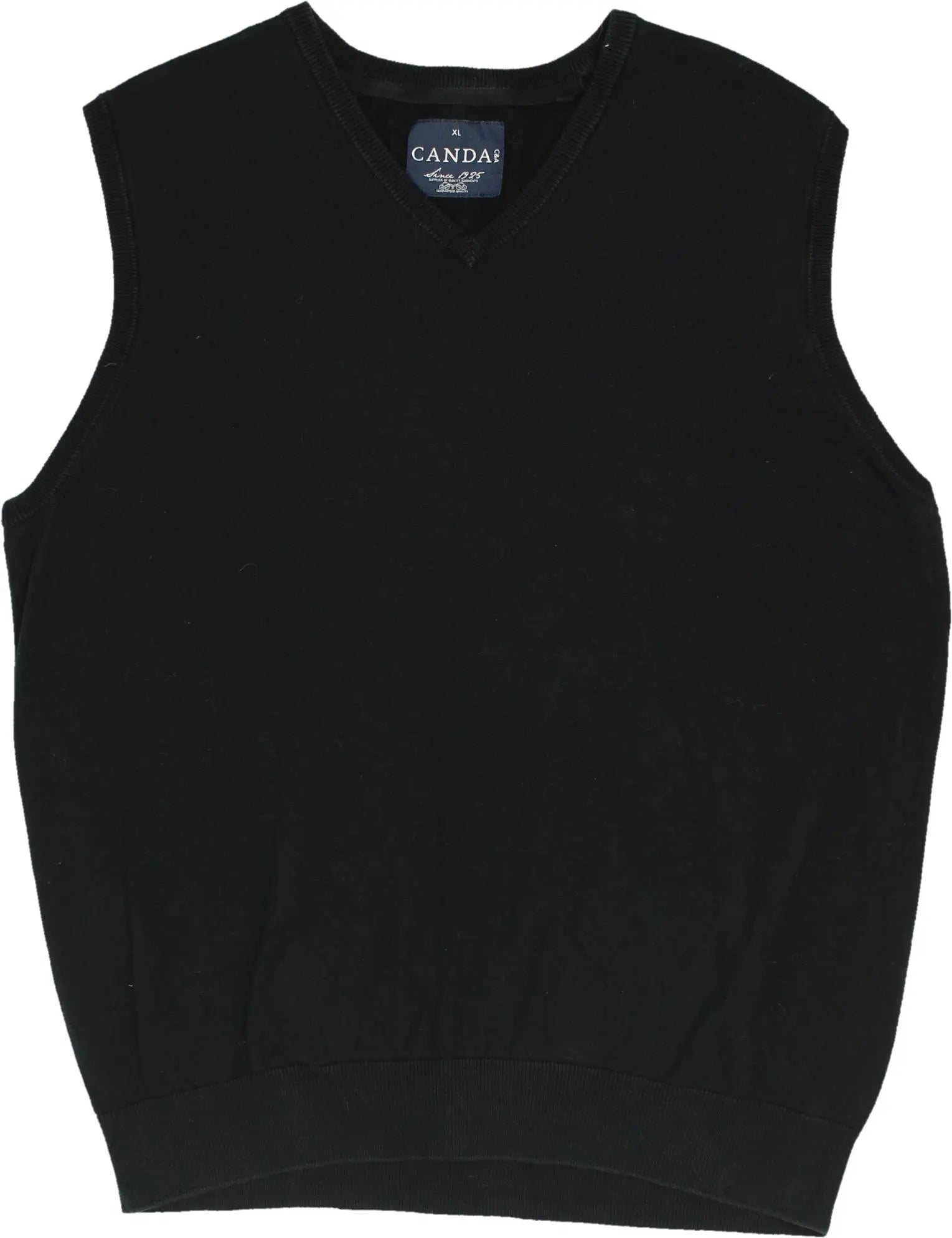 C&A - Plain Knitted Vest- ThriftTale.com - Vintage and second handclothing