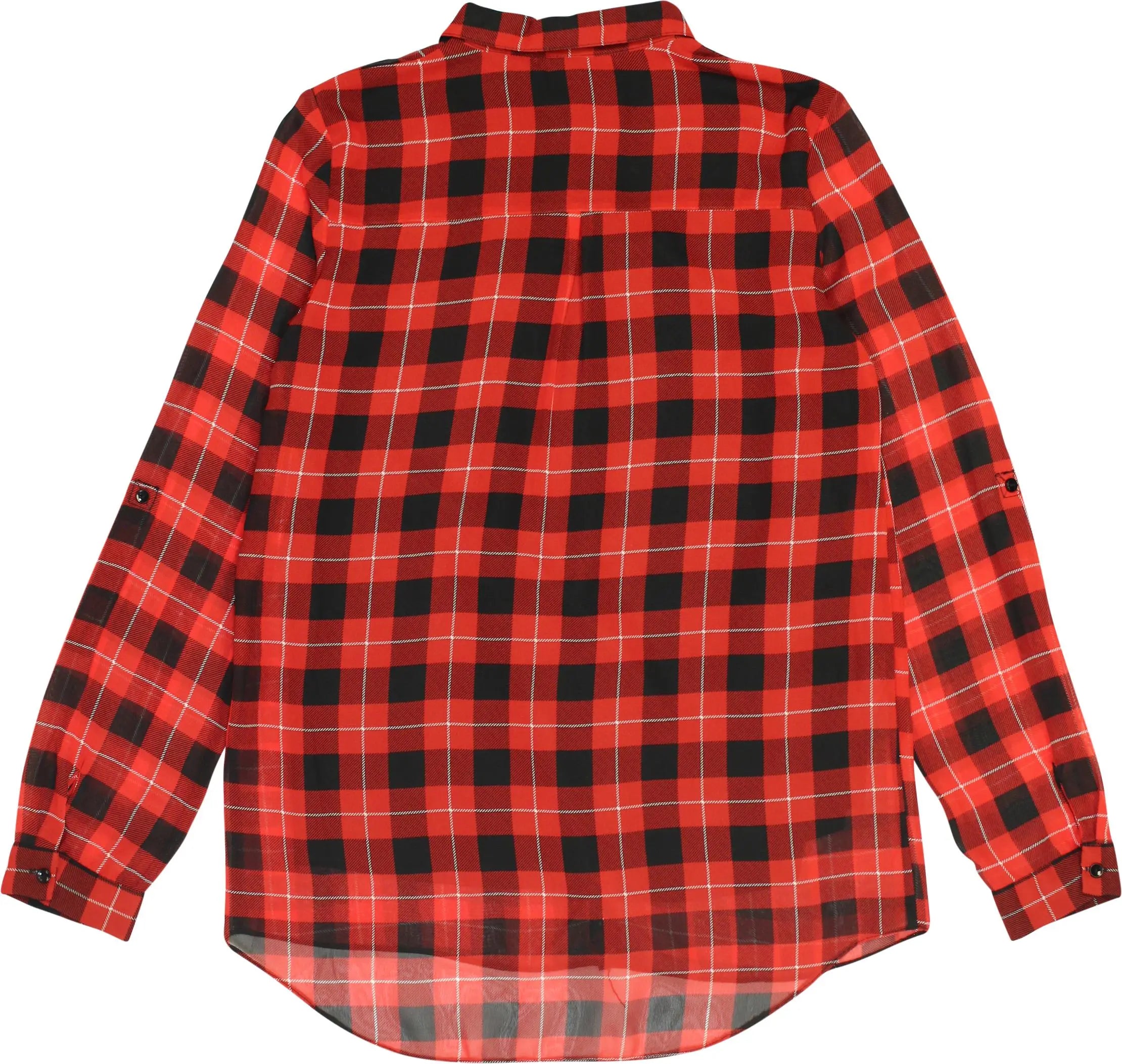 C&A - Red Checkered Blouse- ThriftTale.com - Vintage and second handclothing