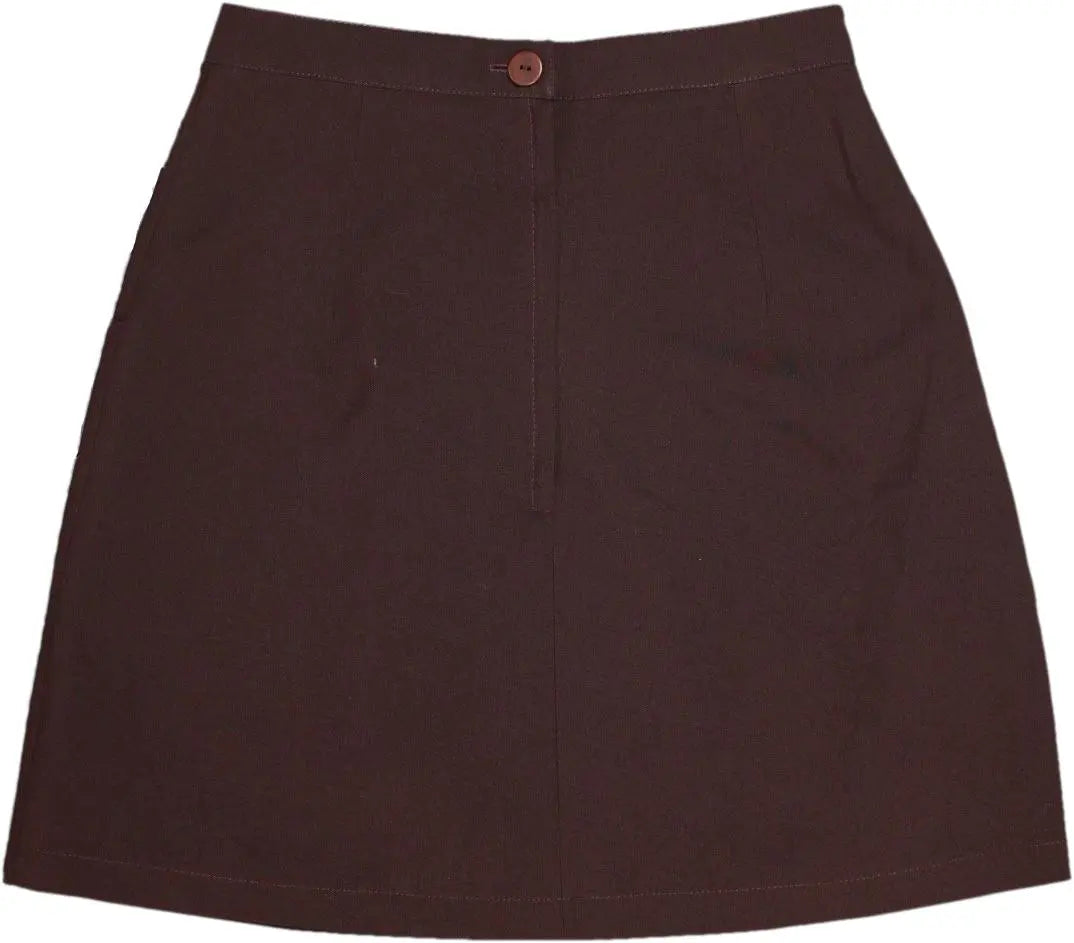 C&A - Short Brown Skirt- ThriftTale.com - Vintage and second handclothing