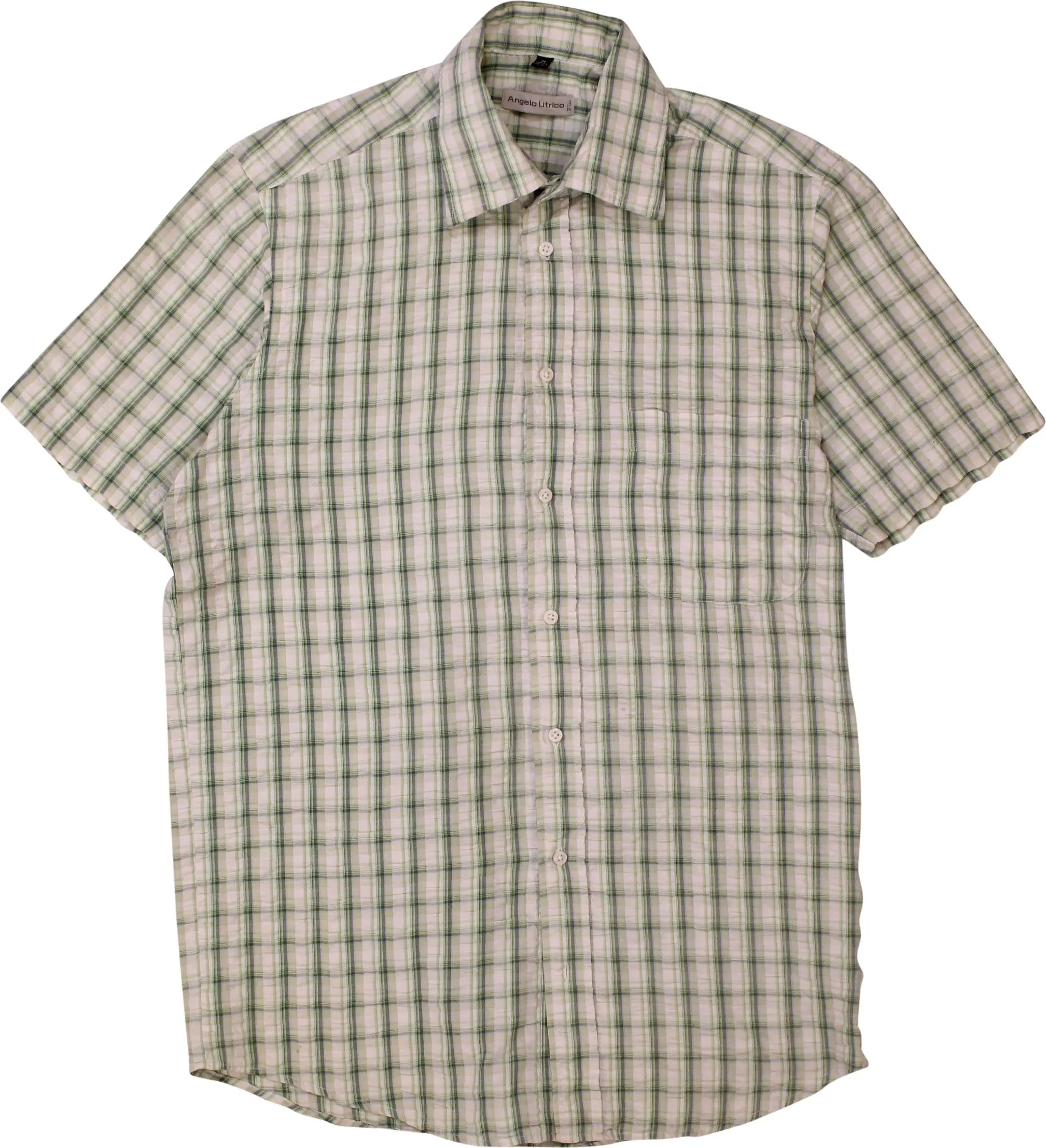 C&A - Short Sleeve Checked Seersucker Shirt- ThriftTale.com - Vintage and second handclothing