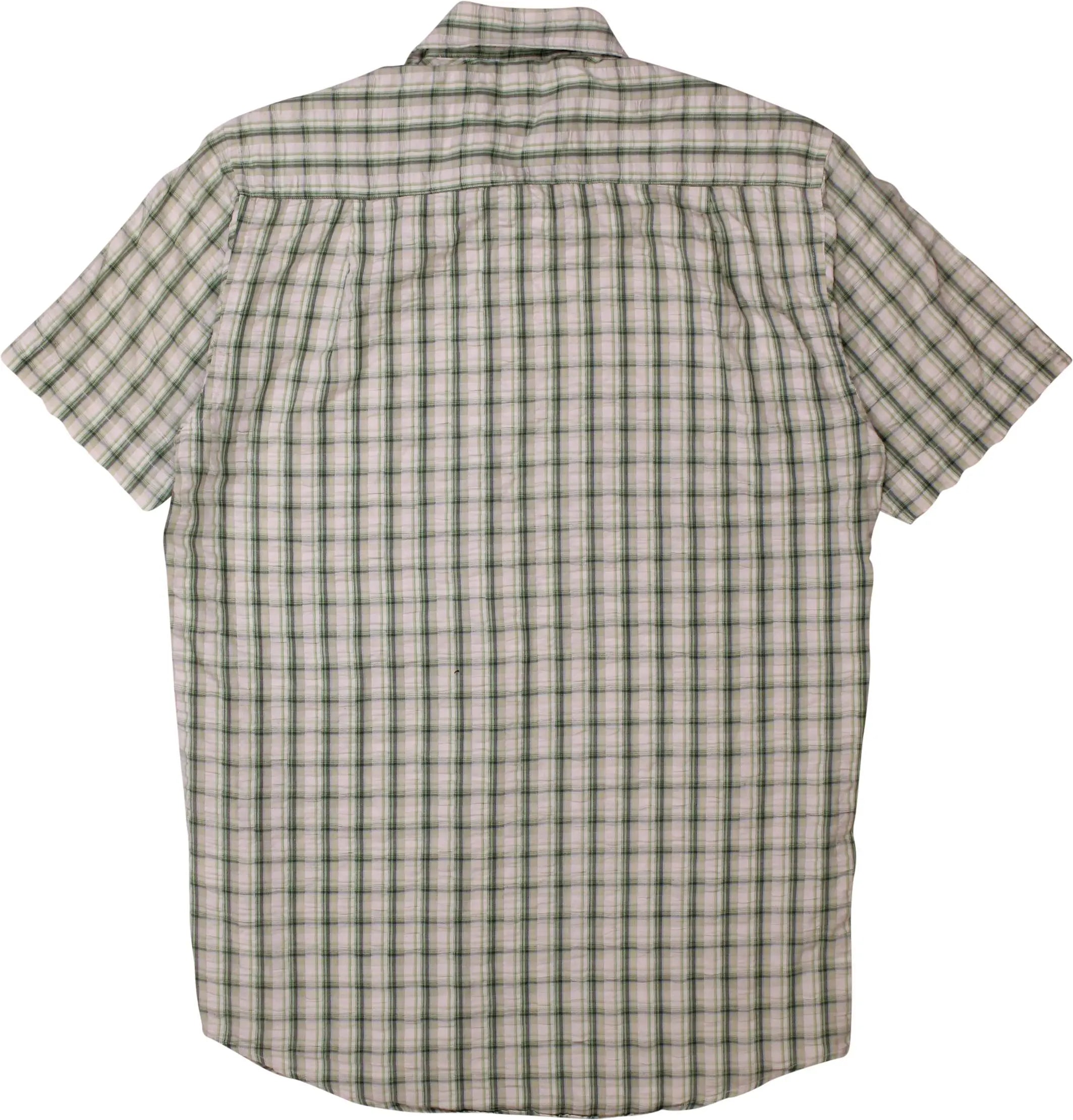 C&A - Short Sleeve Checked Seersucker Shirt- ThriftTale.com - Vintage and second handclothing