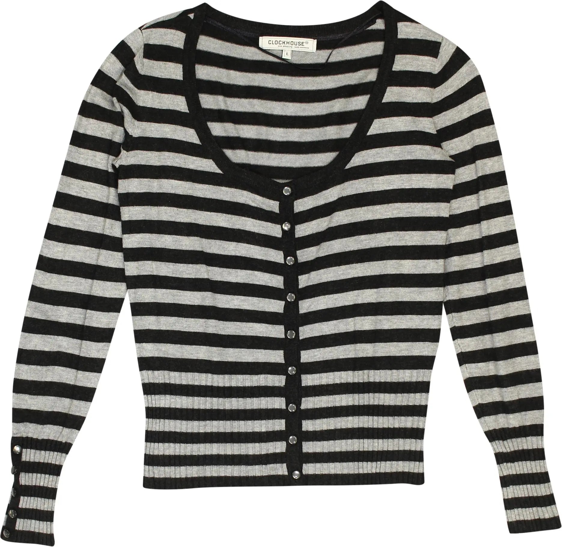 C&A - Striped Cardigan- ThriftTale.com - Vintage and second handclothing
