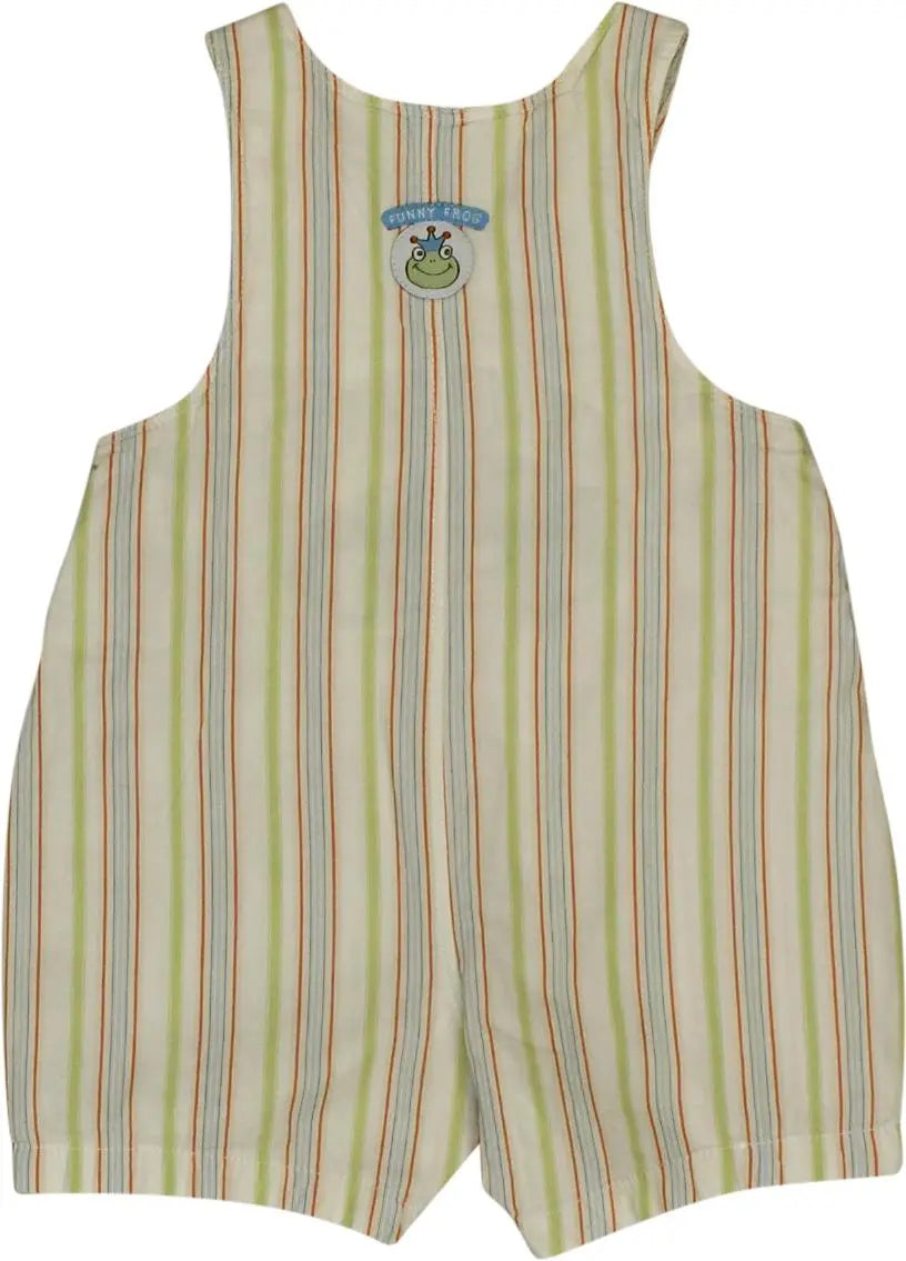 C&A - Striped Dungarees- ThriftTale.com - Vintage and second handclothing