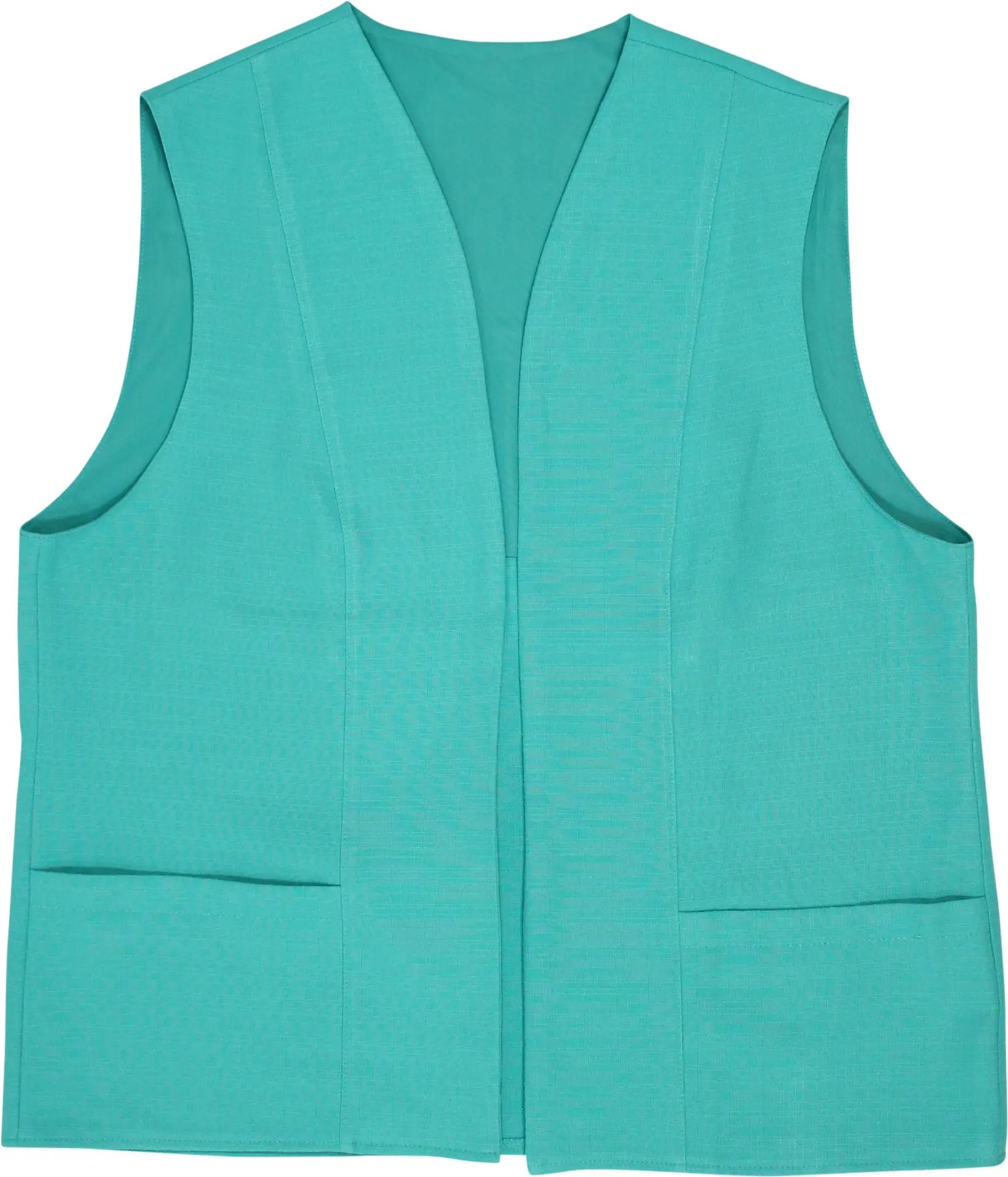 C&A - Turquoise Gilet- ThriftTale.com - Vintage and second handclothing