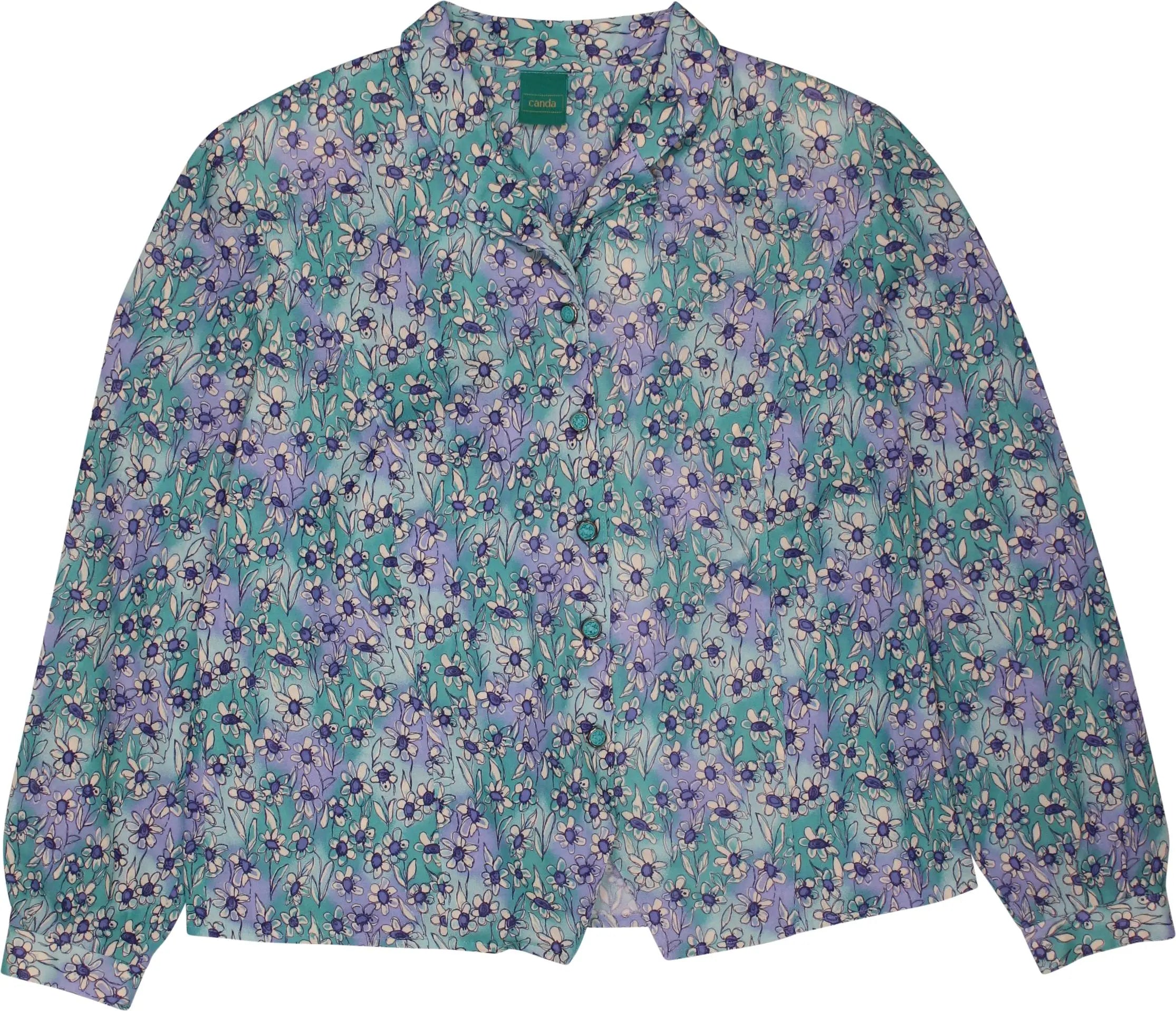 C&A - Vintage Blue Floral Blazer- ThriftTale.com - Vintage and second handclothing