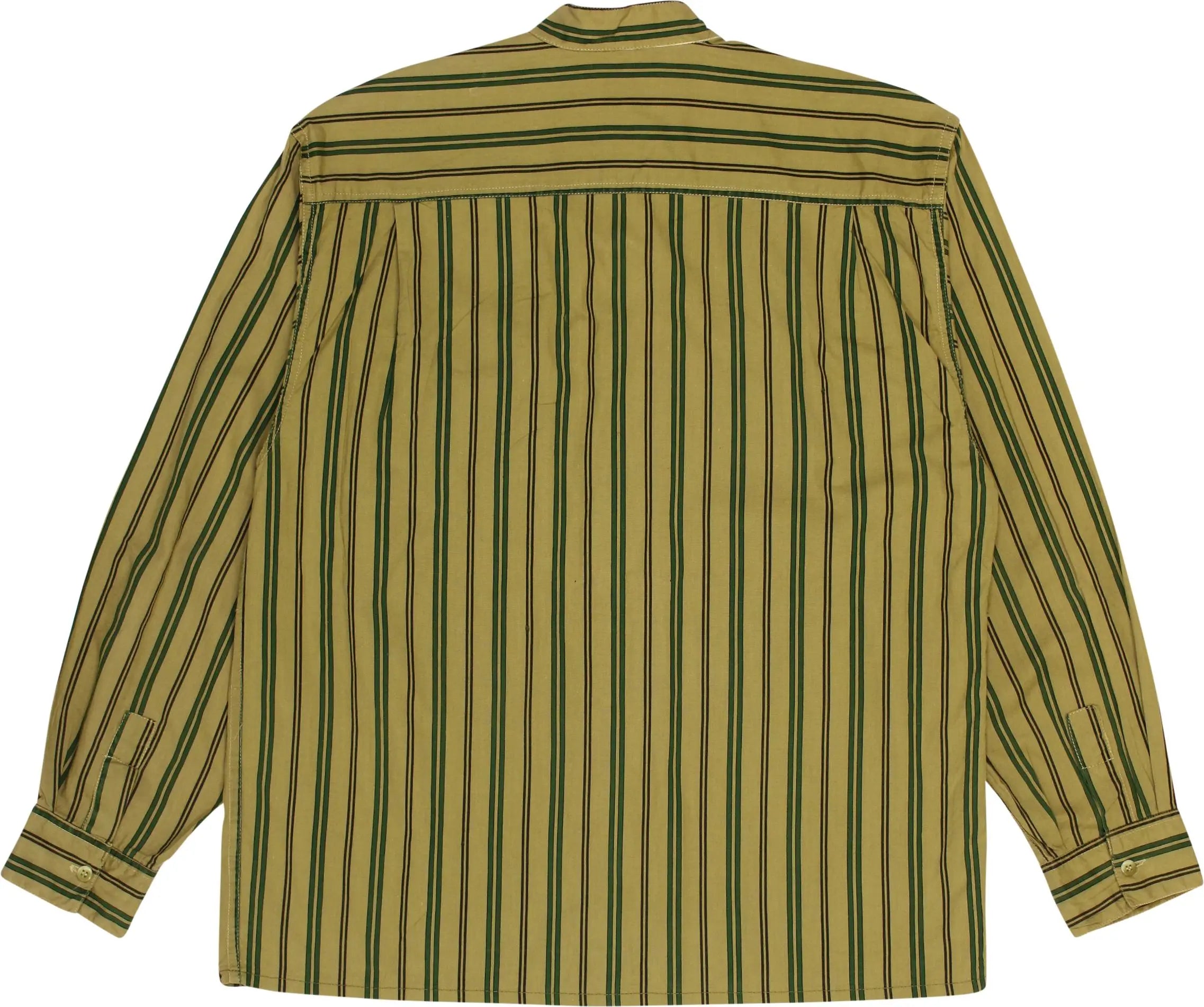 C&A - Vintage Green Striped Shirt- ThriftTale.com - Vintage and second handclothing