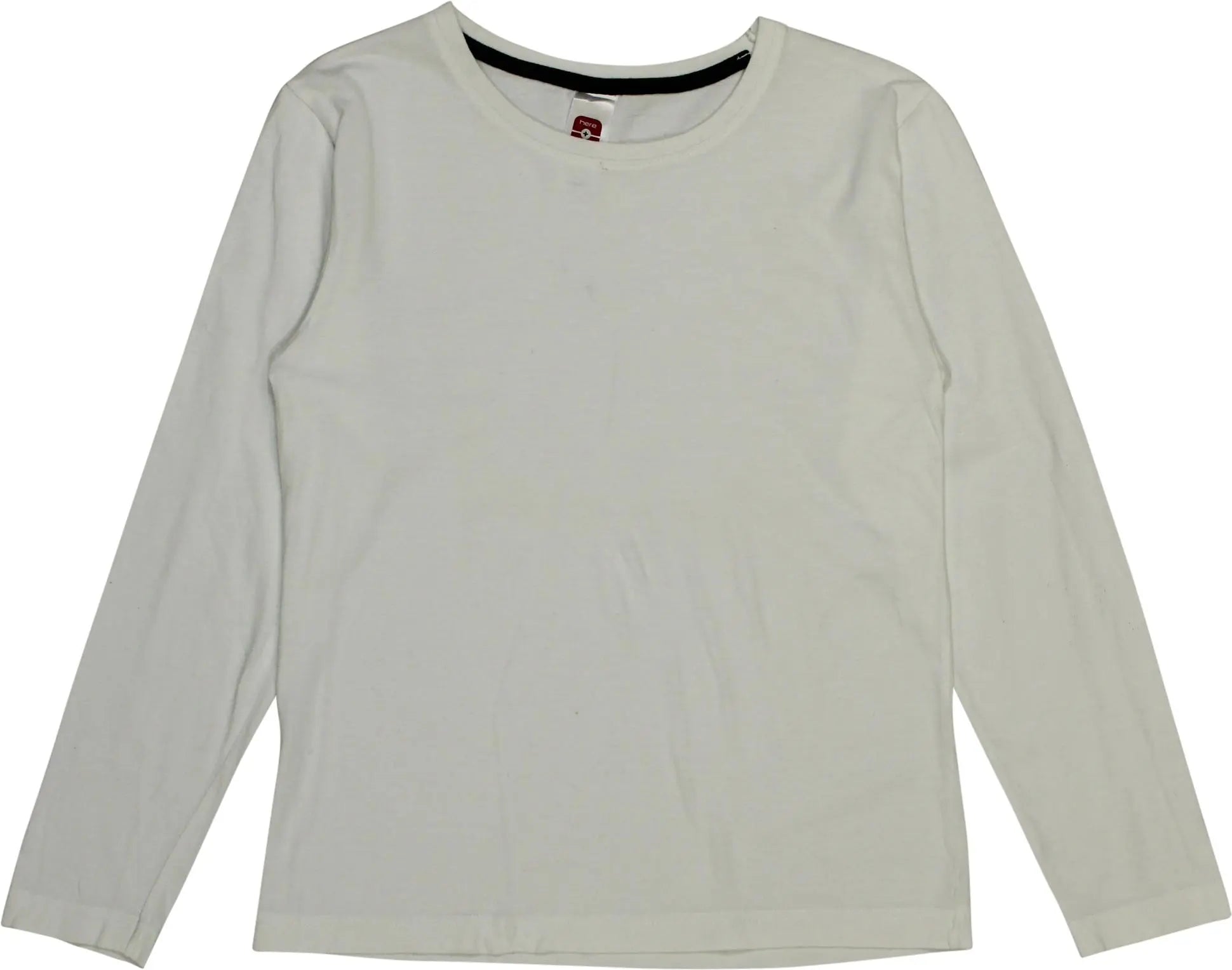 C&A - White Long Sleeve T-shirt- ThriftTale.com - Vintage and second handclothing