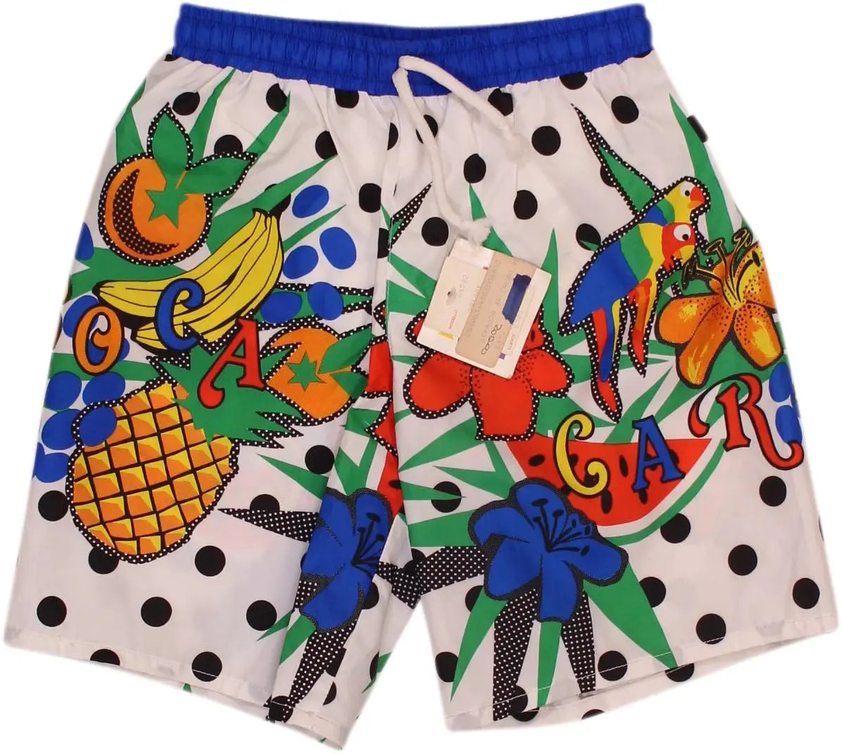 Cacao - Colourful Printed Swim Shorts- ThriftTale.com - Vintage and second handclothing