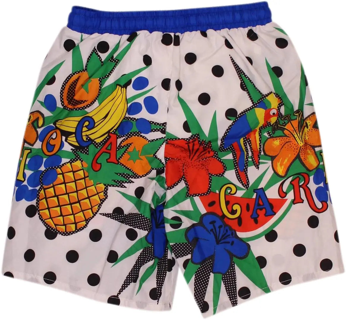 Cacao - Colourful Printed Swim Shorts- ThriftTale.com - Vintage and second handclothing