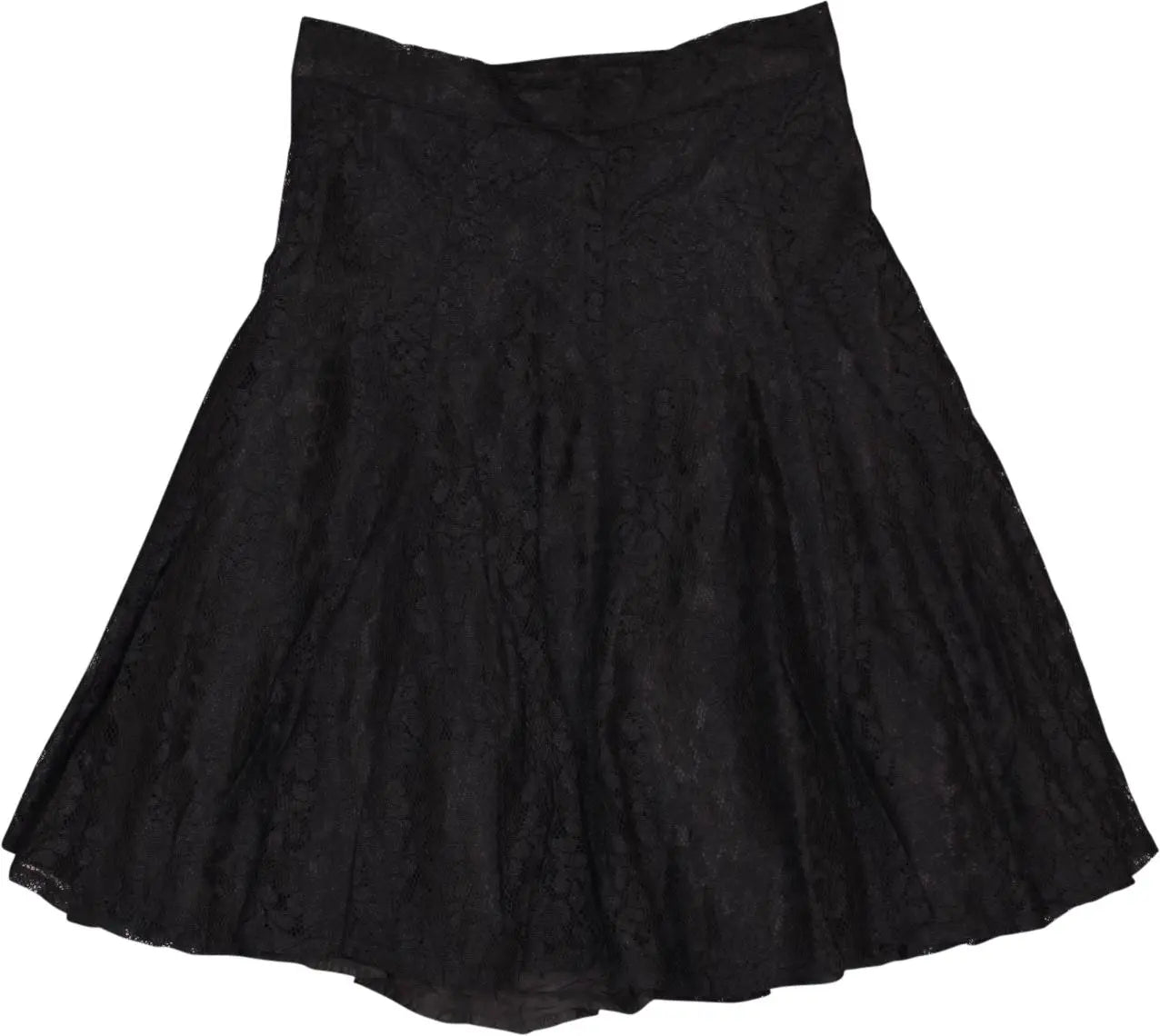 Cadyla - Black Lace Skirt- ThriftTale.com - Vintage and second handclothing