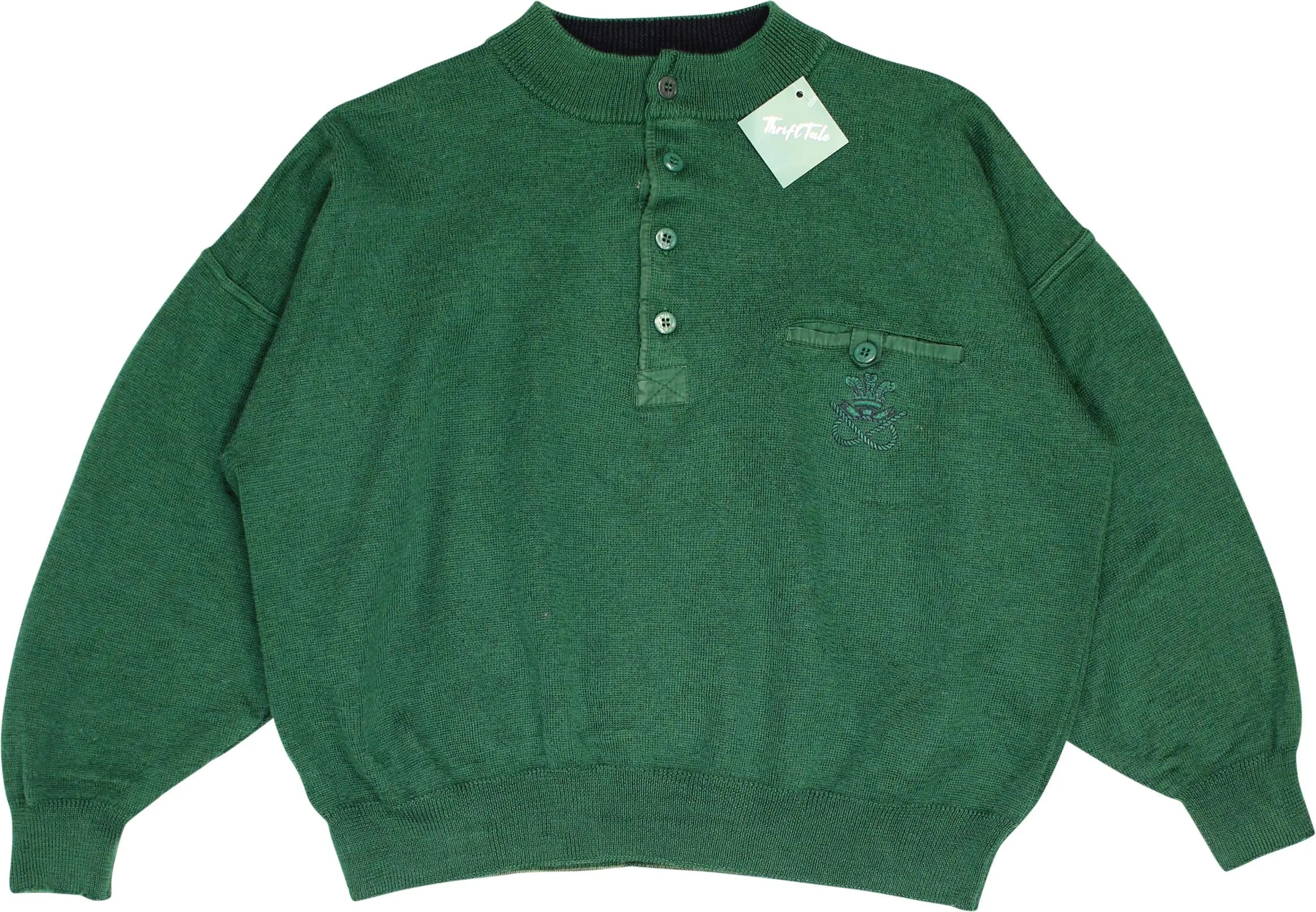 Cagi - Green Jumper- ThriftTale.com - Vintage and second handclothing