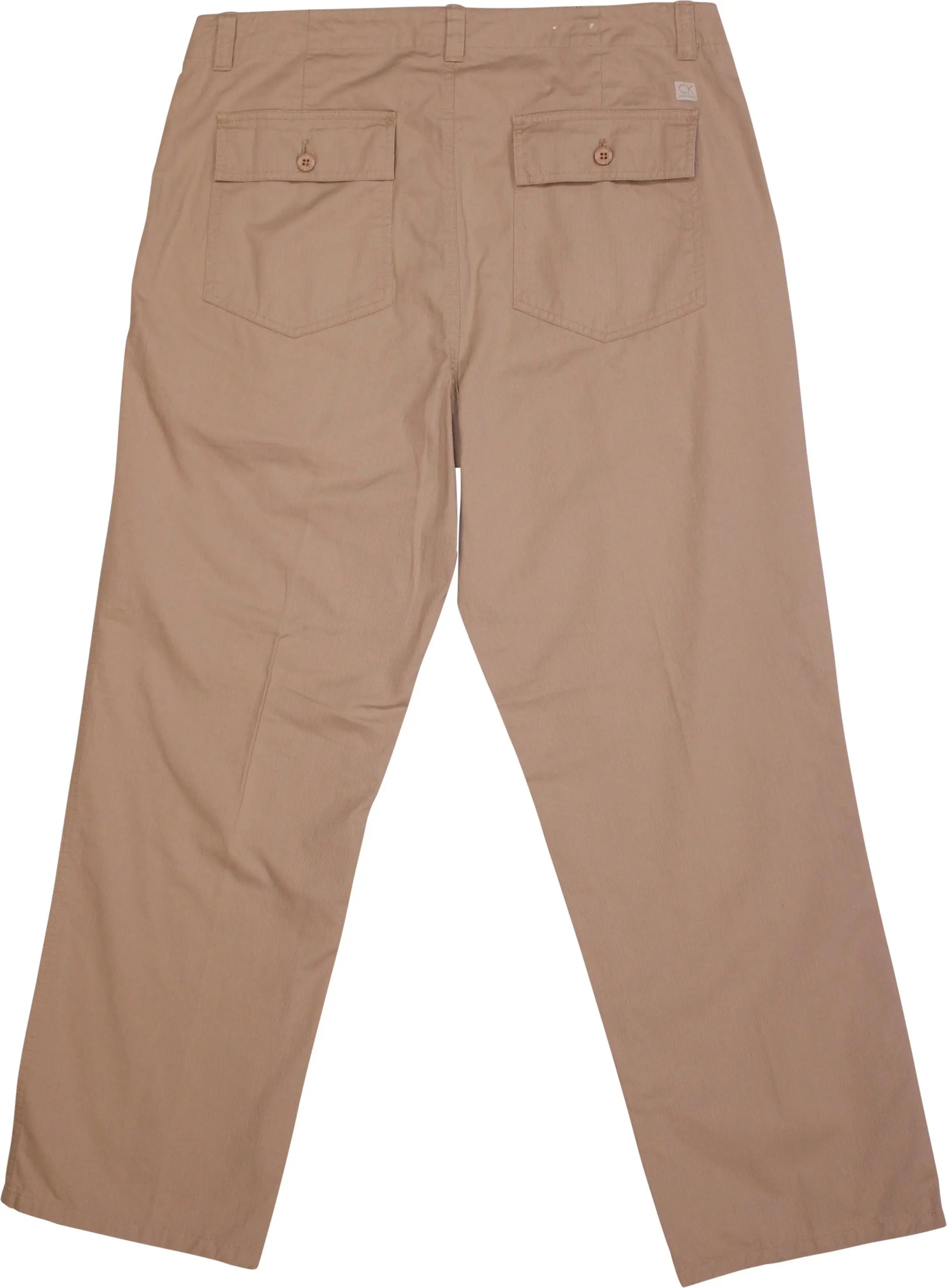Calvin Klein - Beige Trousers by Calvin Klein- ThriftTale.com - Vintage and second handclothing