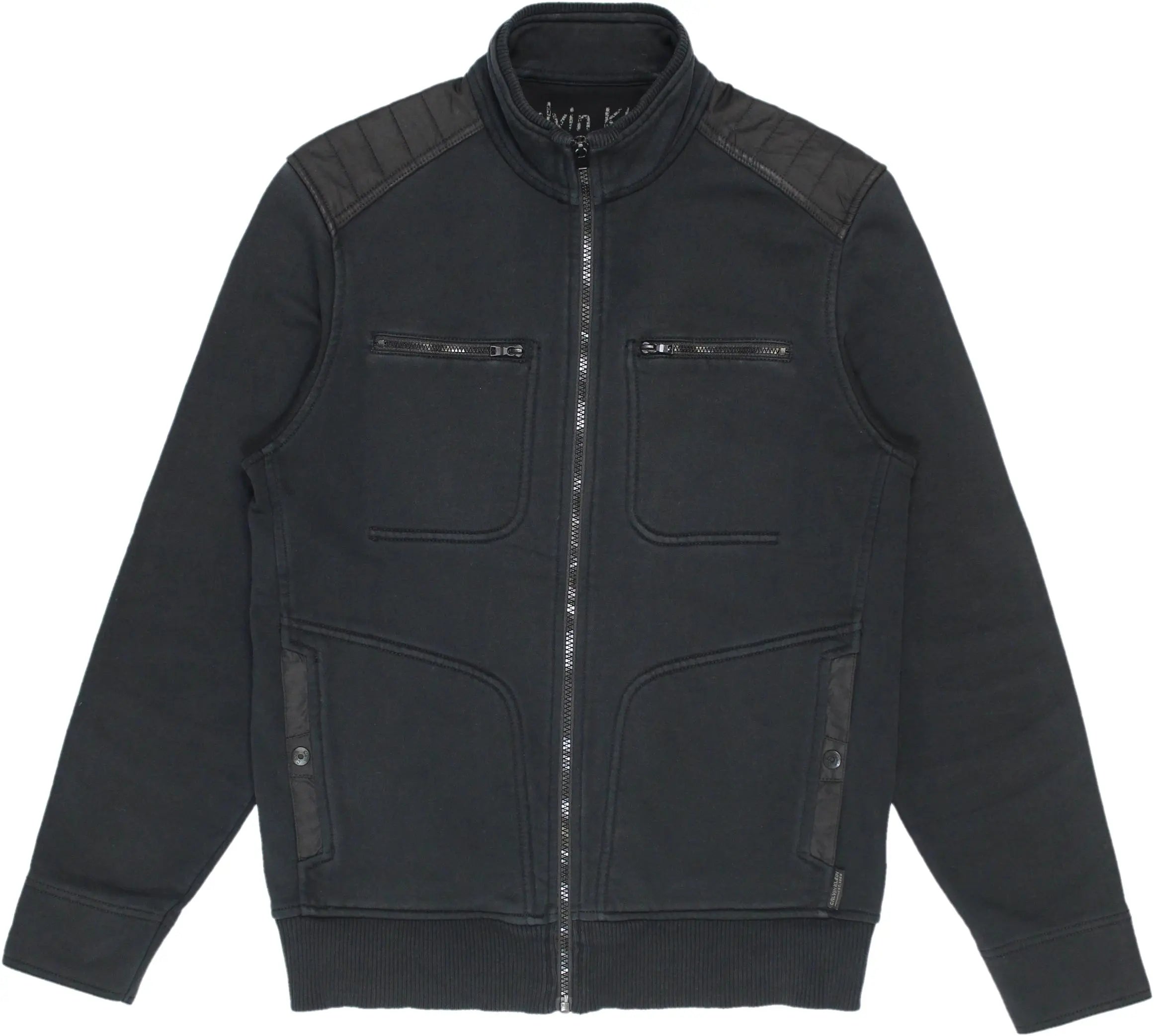 Calvin klein band store collar moto jacket