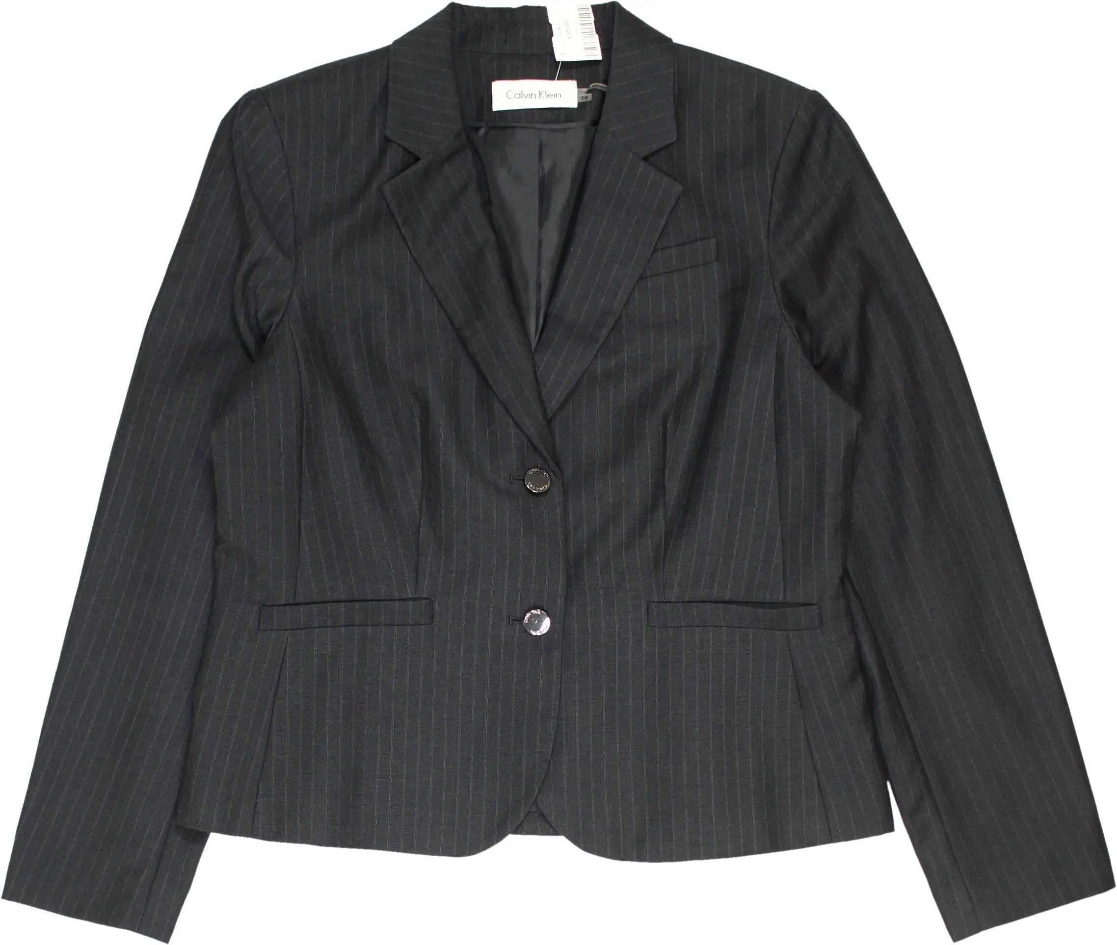 Calvin Klein - Striped Blazer- ThriftTale.com - Vintage and second handclothing