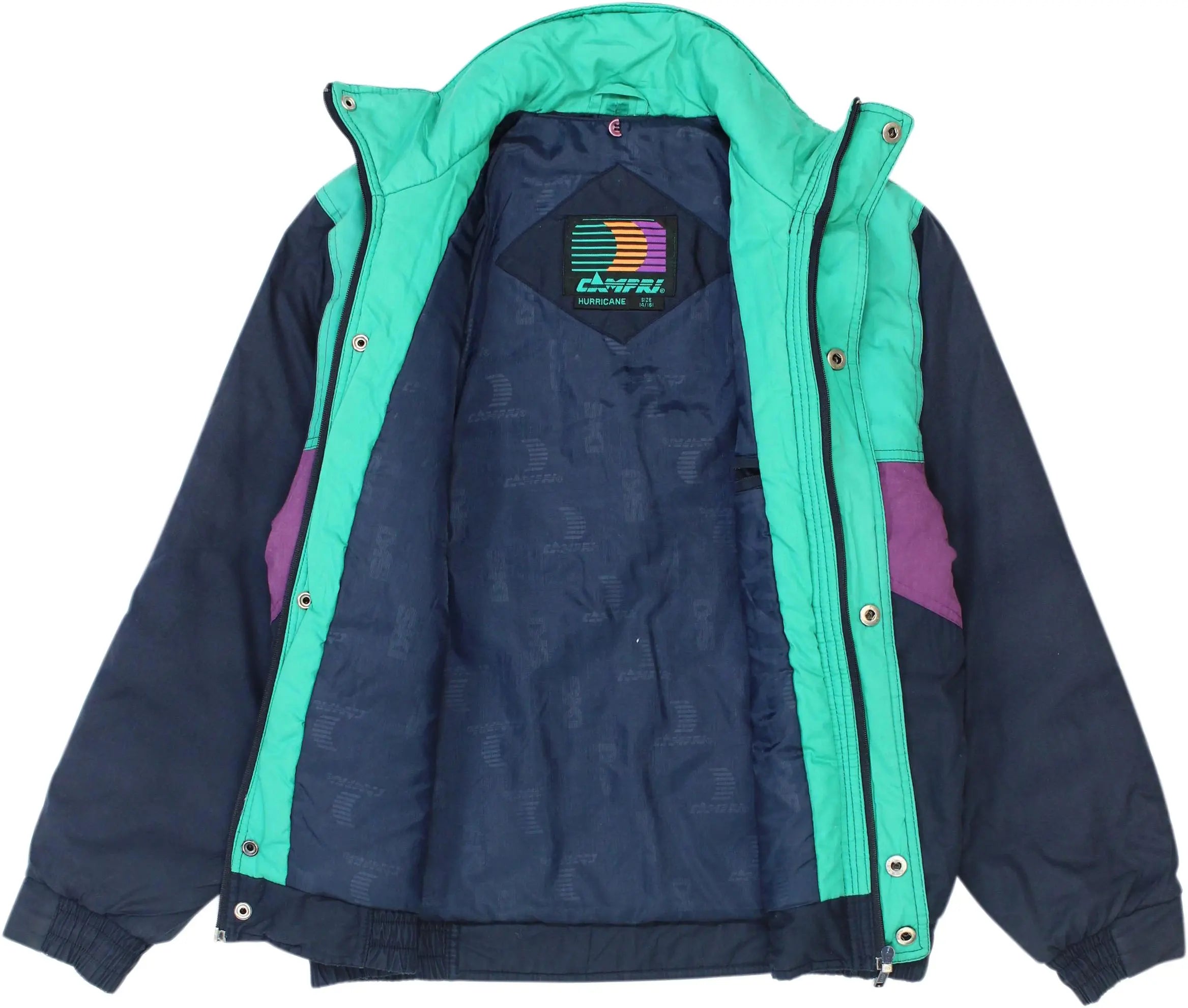 Campri - Blue Jacket by Campri- ThriftTale.com - Vintage and second handclothing